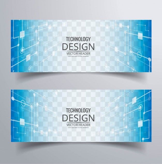 Modern technology banners | Free Vector