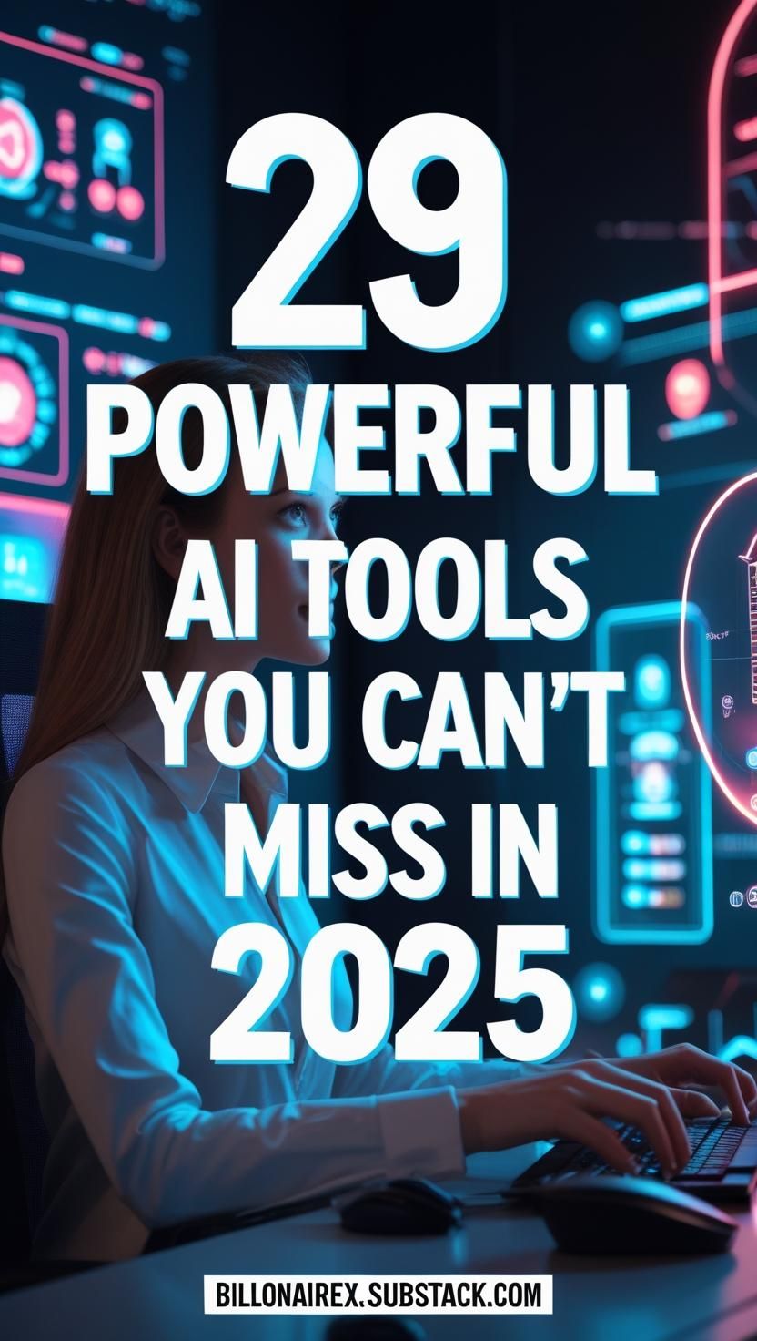 29 Powerful AI Tools You Can’t Miss in 2025