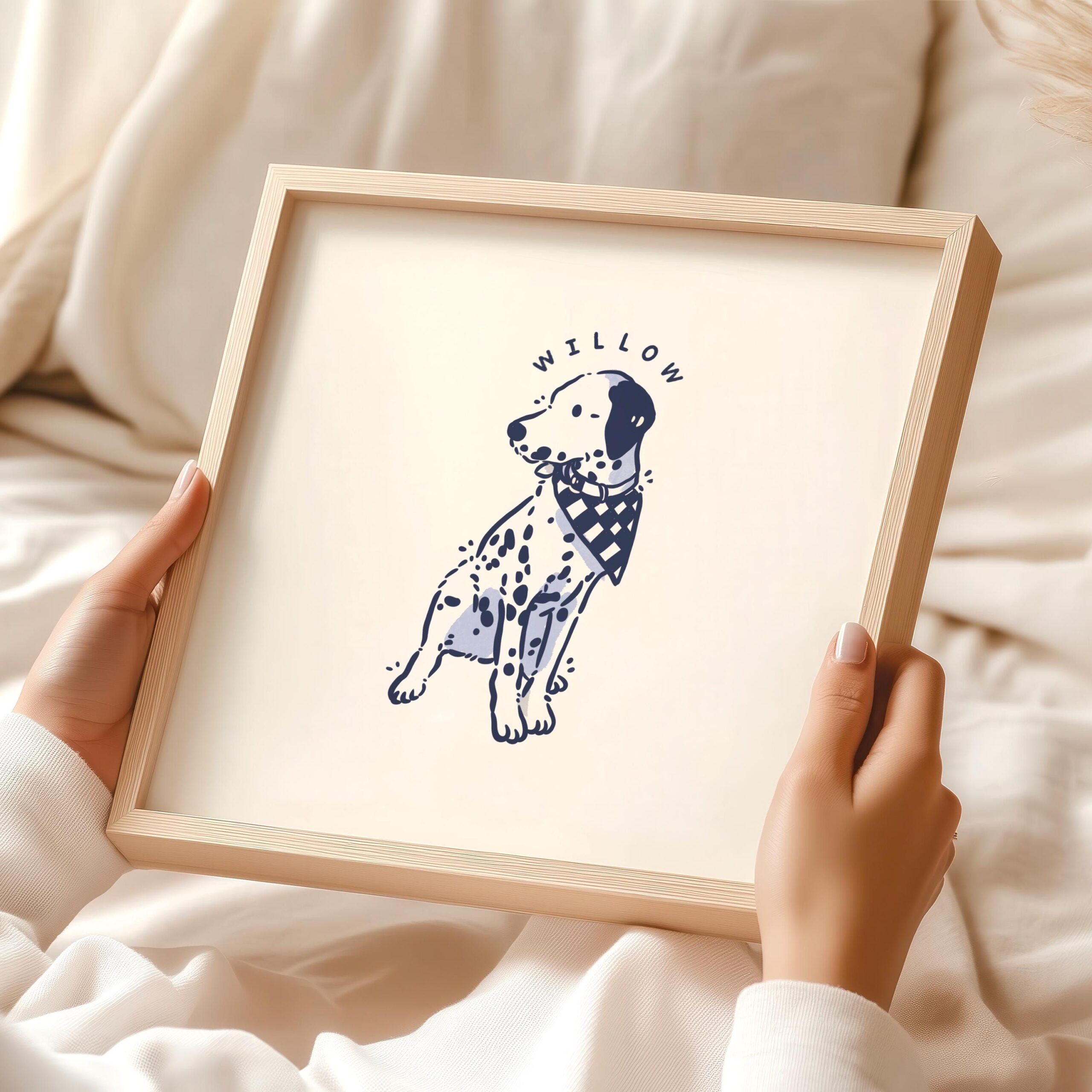 Portrait numérique d’animal de compagnie personnalisé, portrait de chien personnalisé, dessin d’art mural décoration unique pour animal de compagnie, cadeau de sympathie pour la perte d’un animal de compagnie, cadeaux imprimables pour amoureux des chiens