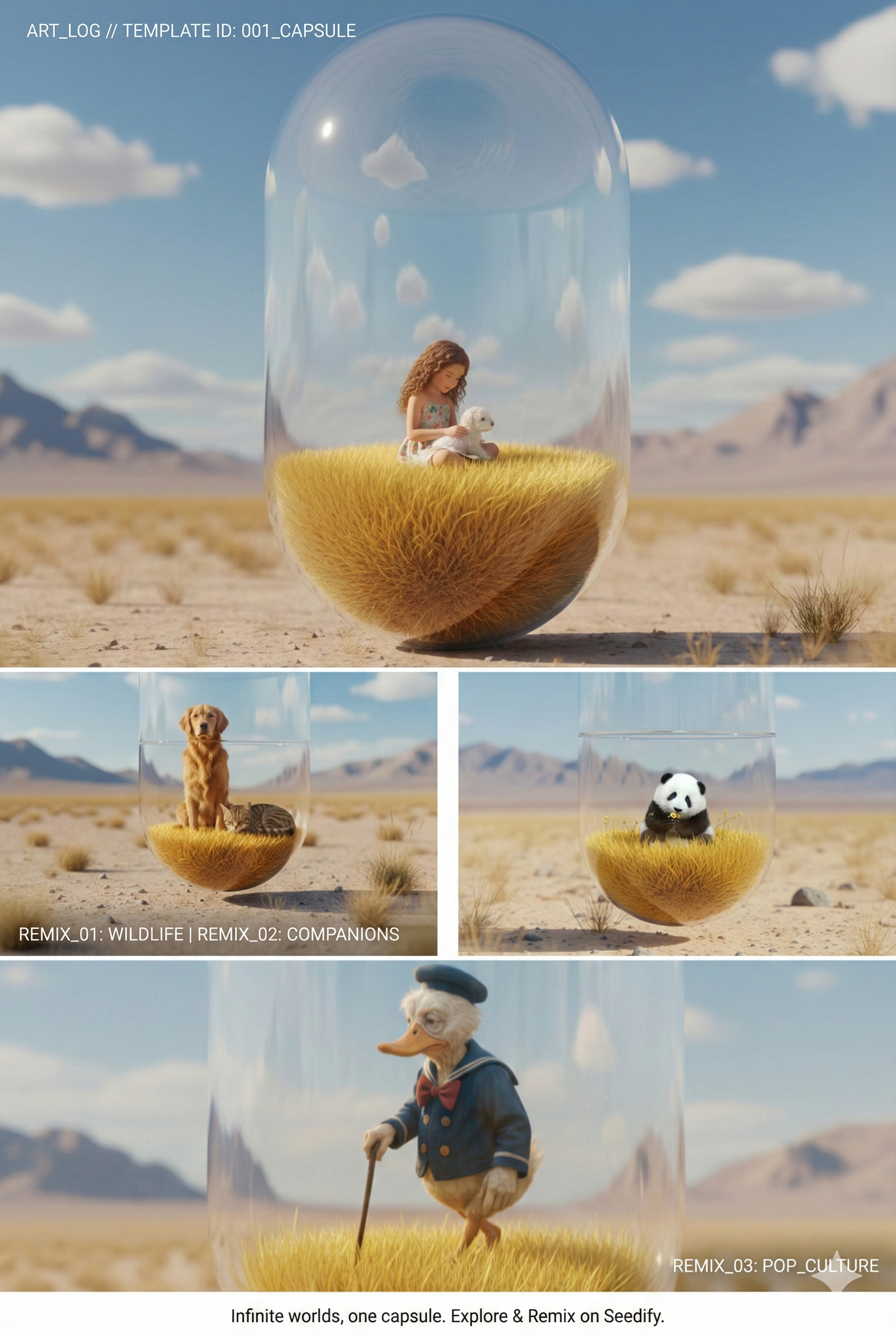 Creative AI Inspiration: One Capsule, Infinite Realms 💊🏜️