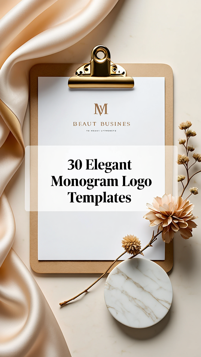 Minimal Monogram Logo Design Templates for Stunning Personal Branding