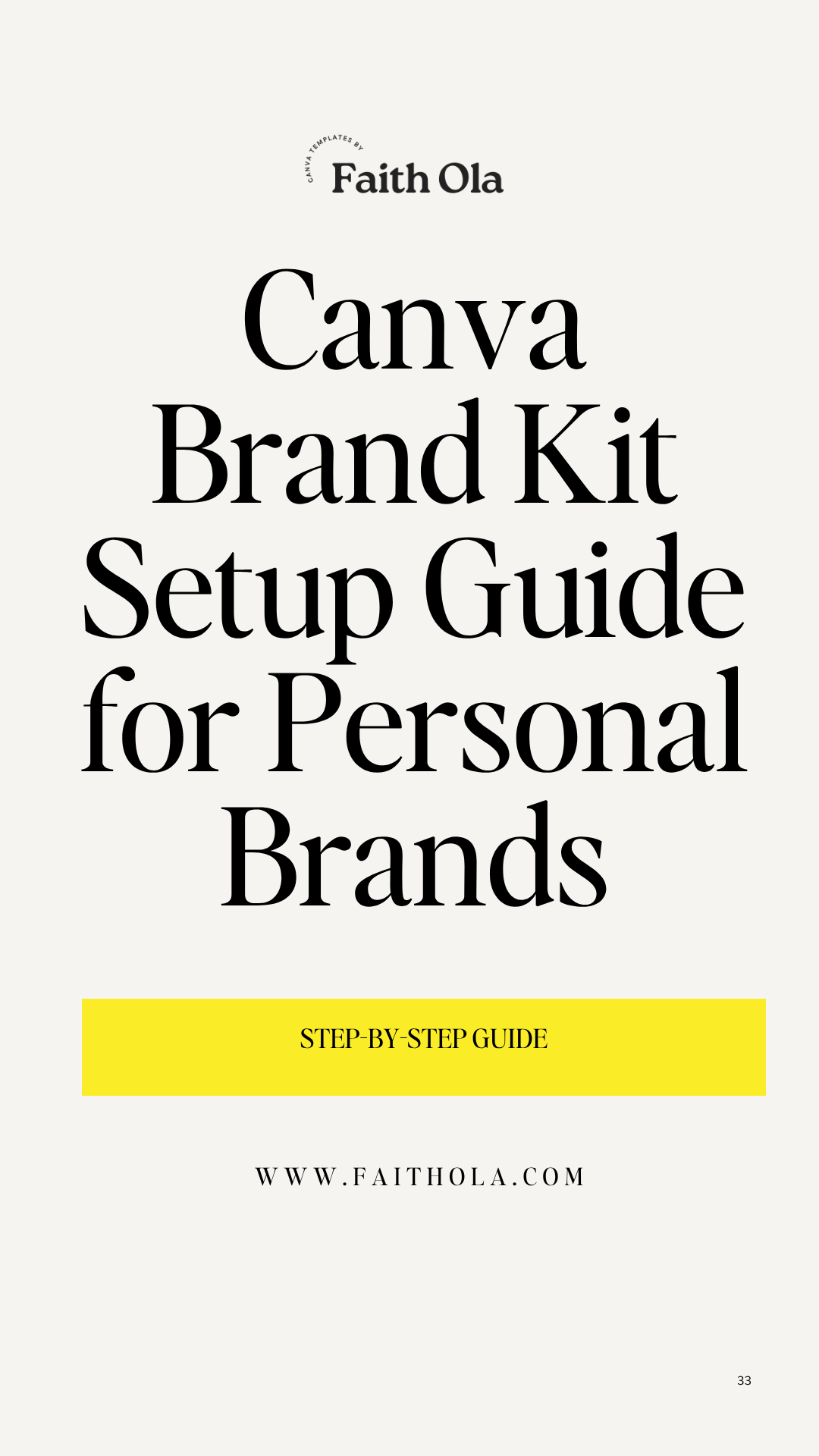 Canva Brand Kit Setup Guide for Personal Brands
