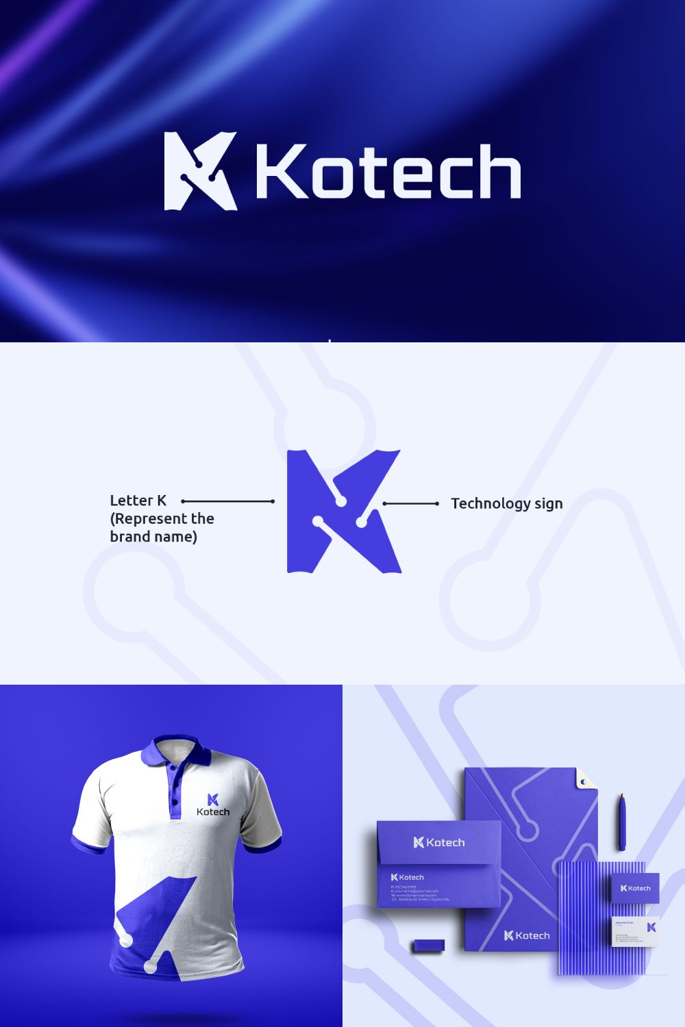Tech Logo, Technology Logo, Brand Identity, Logo Design.