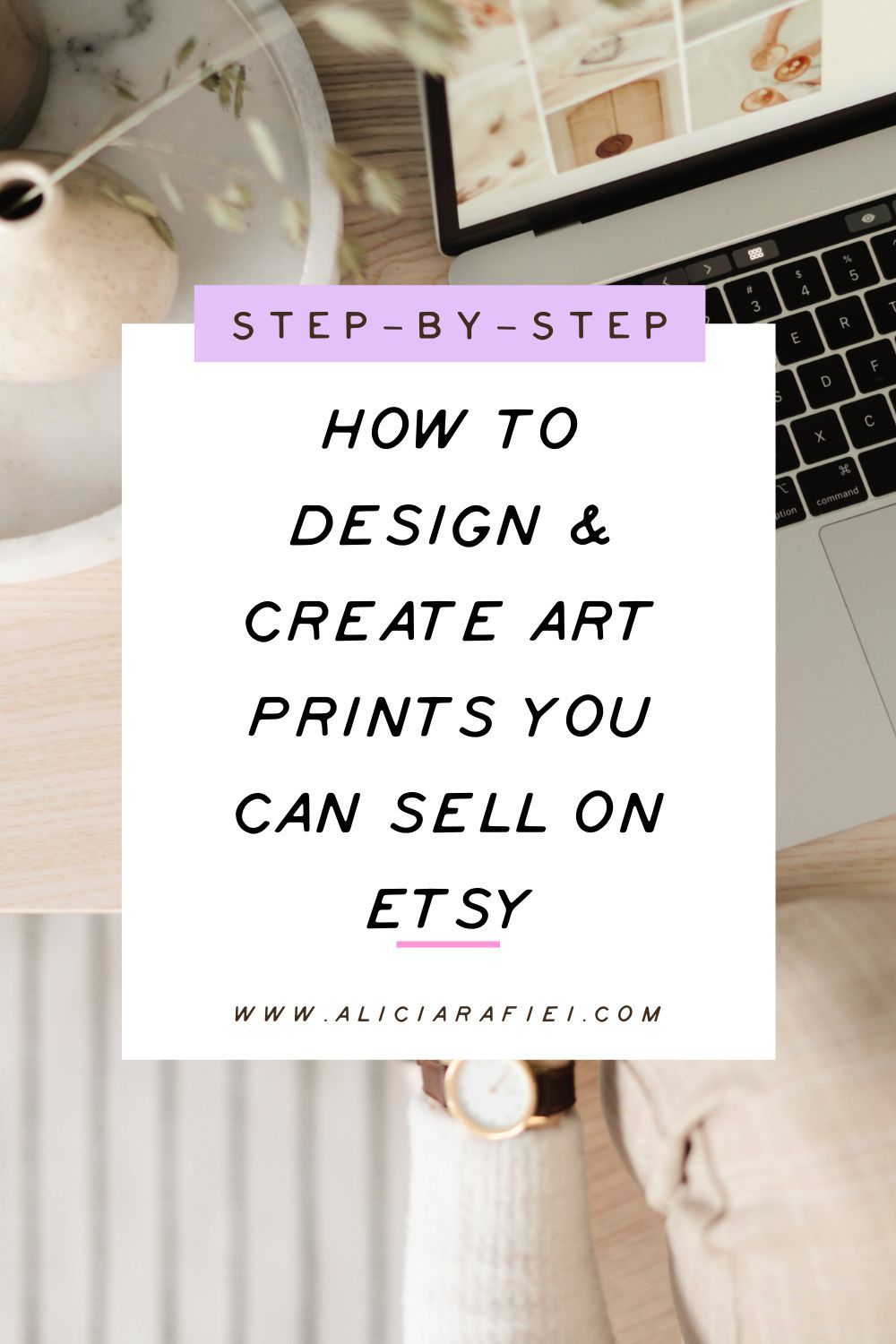 How to create digital art prints to sell on Etsy