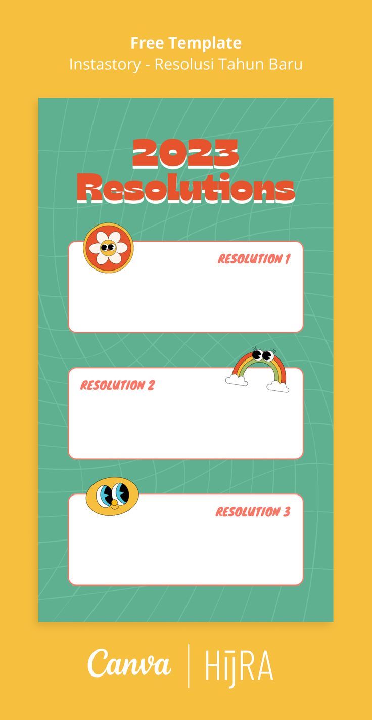 Instastory – Resolusi Tahun Baru | Canva Pro Template