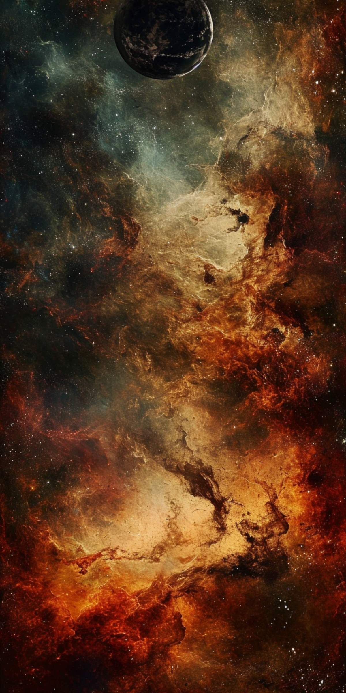 Fantasy Space Nights: High-Quality Free iPhone Wallpaper