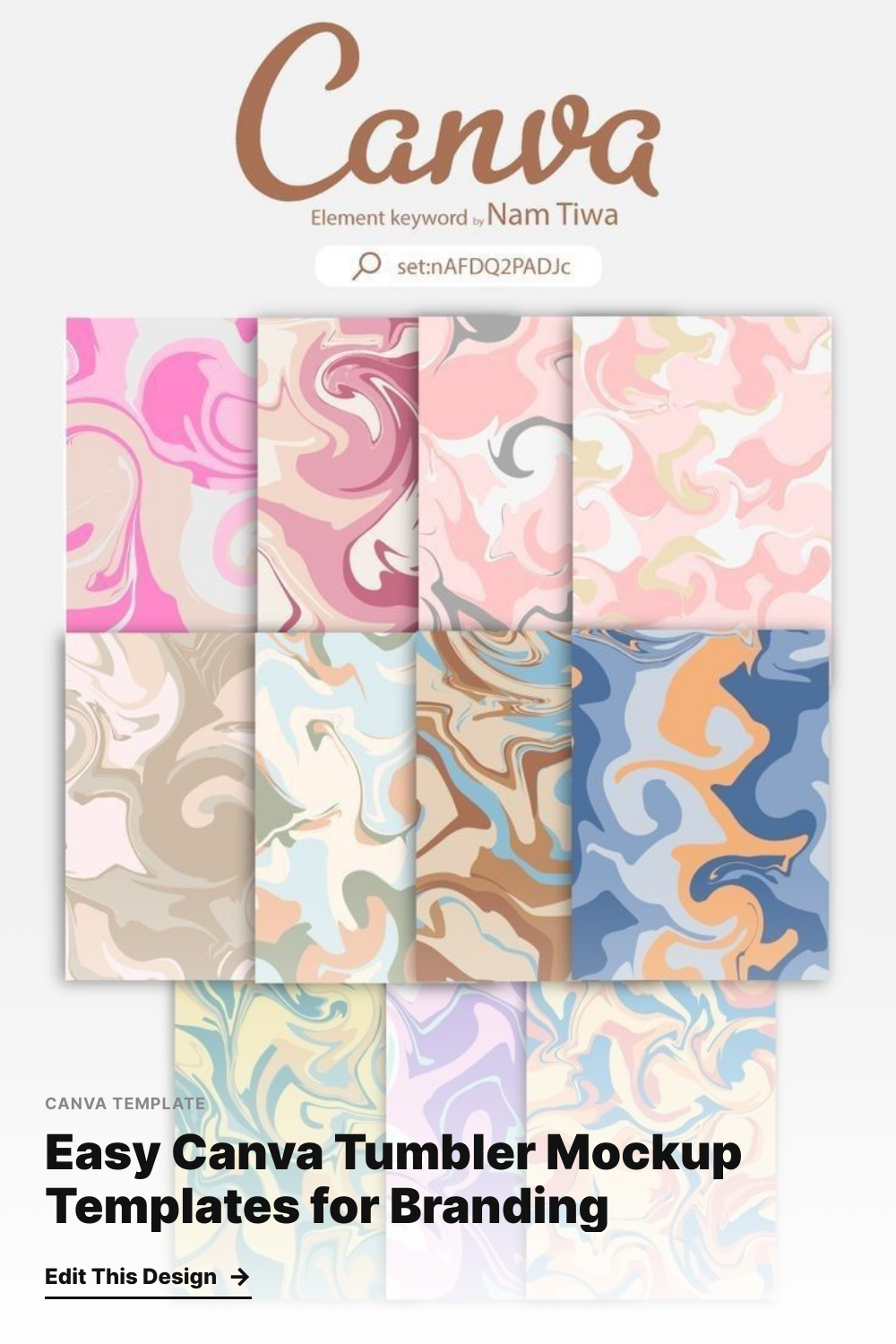 Easy Canva Tumbler Mockup Templates for Branding