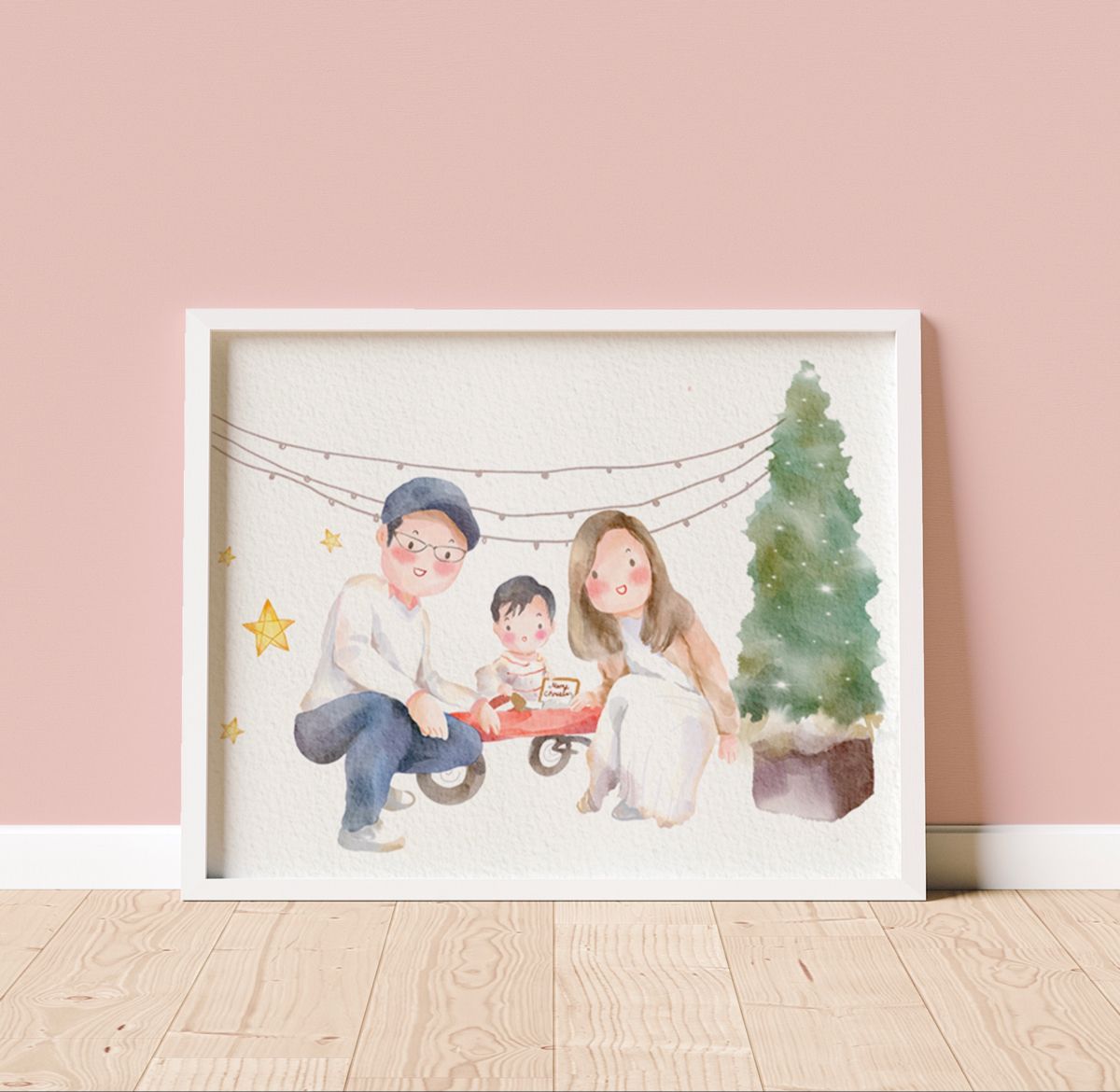 Custom Family Portrait Illustration l ETSY