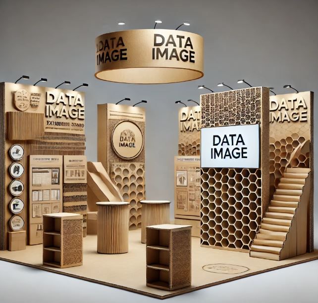 Conceptual Cardboard Exhibition Stands by Data Image Group