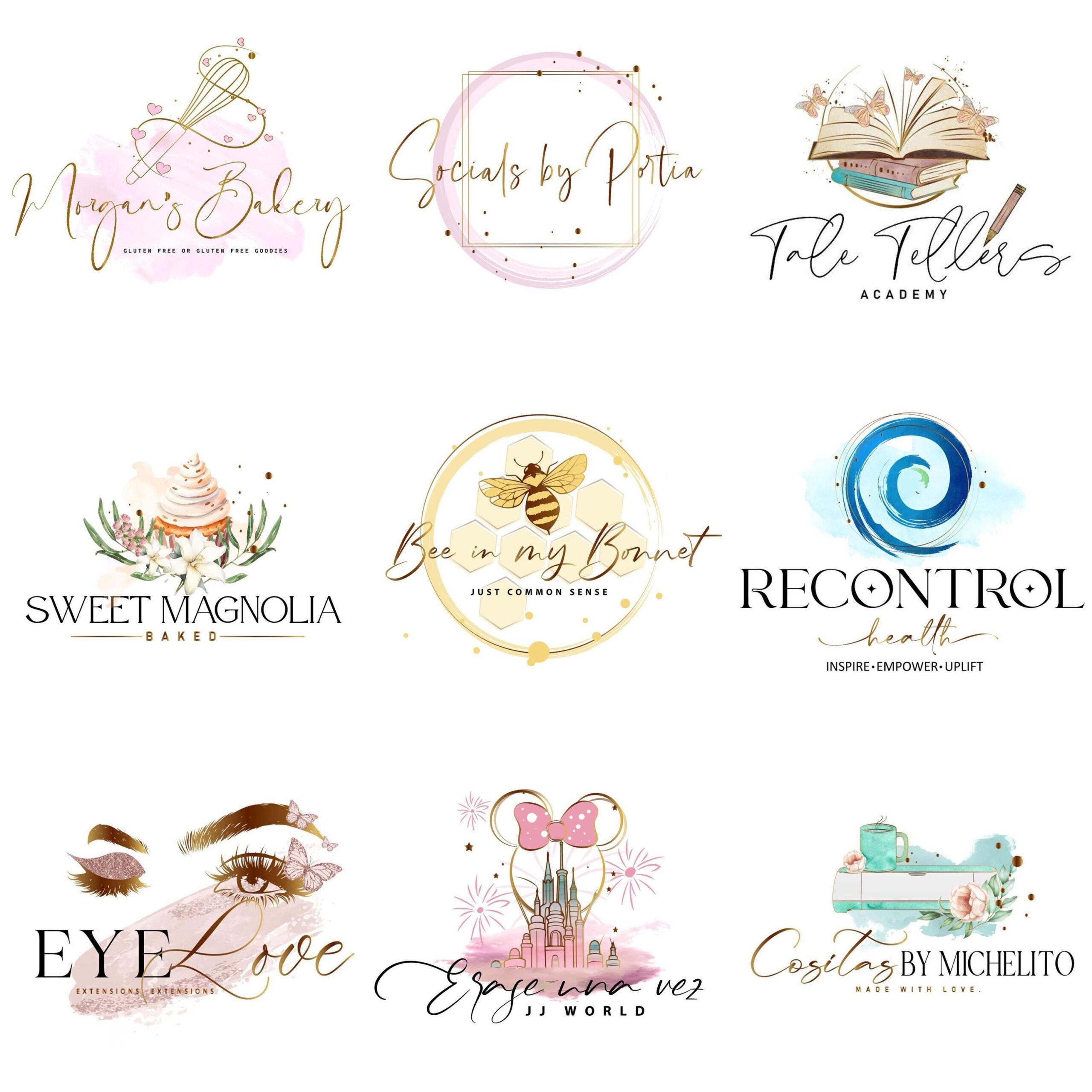 Custom Logo Design: Handmade Business Branding Kit