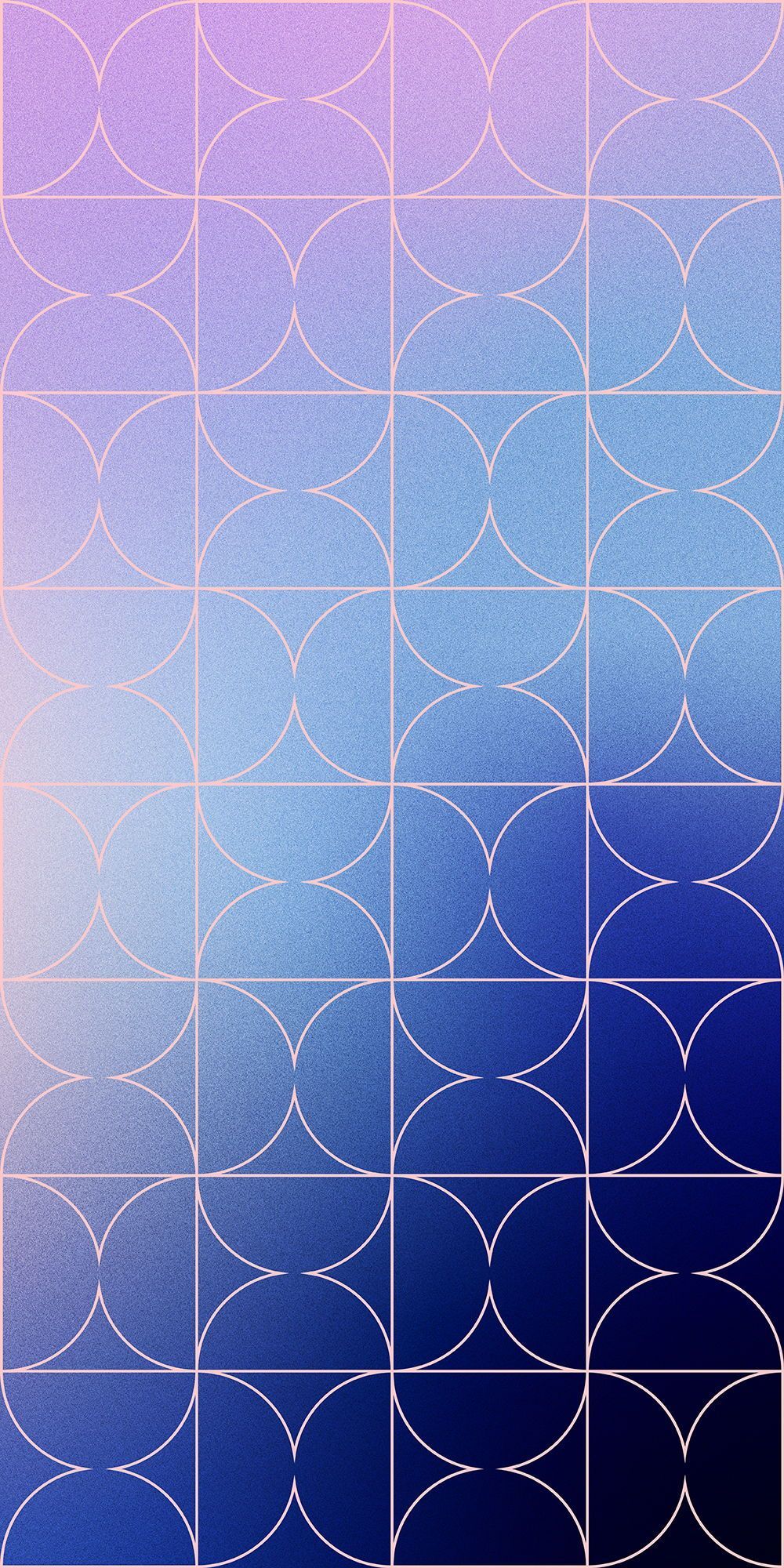 Gradient filled geometric brand pattern | Colourful mid century branding design by Obscurio & Co.