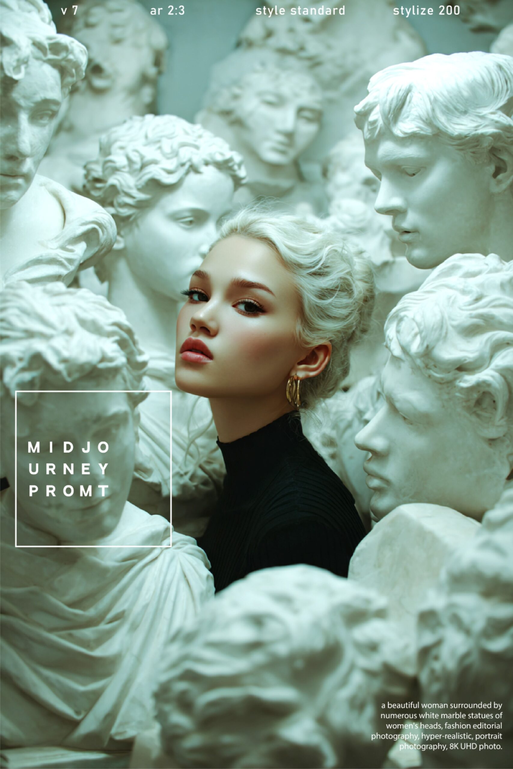 MIDJOURNEY promt Women’s Heads