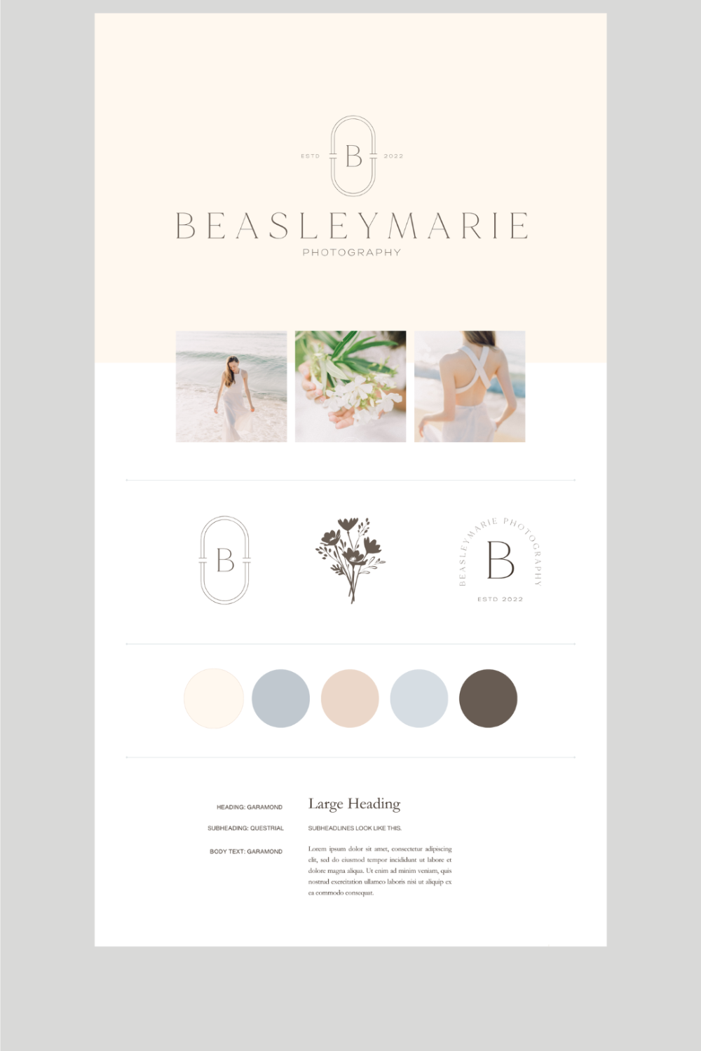 Semi-Custom Brand Kits & Logos for Wedding Photographers, Creatives, Entrepreneurs & Wellness Brands