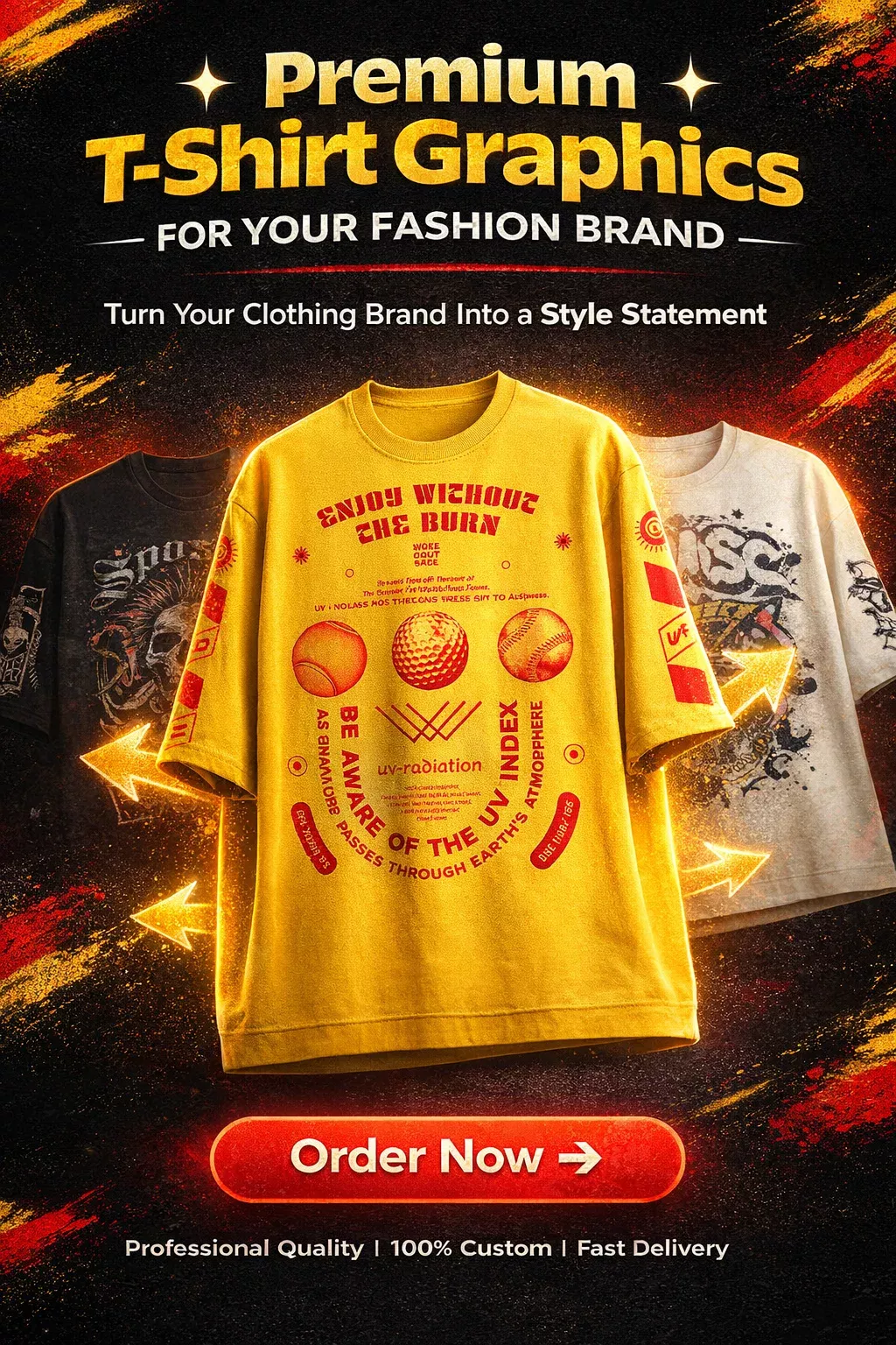 Get Luxury T-Shirt Graphics Designed for Your Clothing Brand