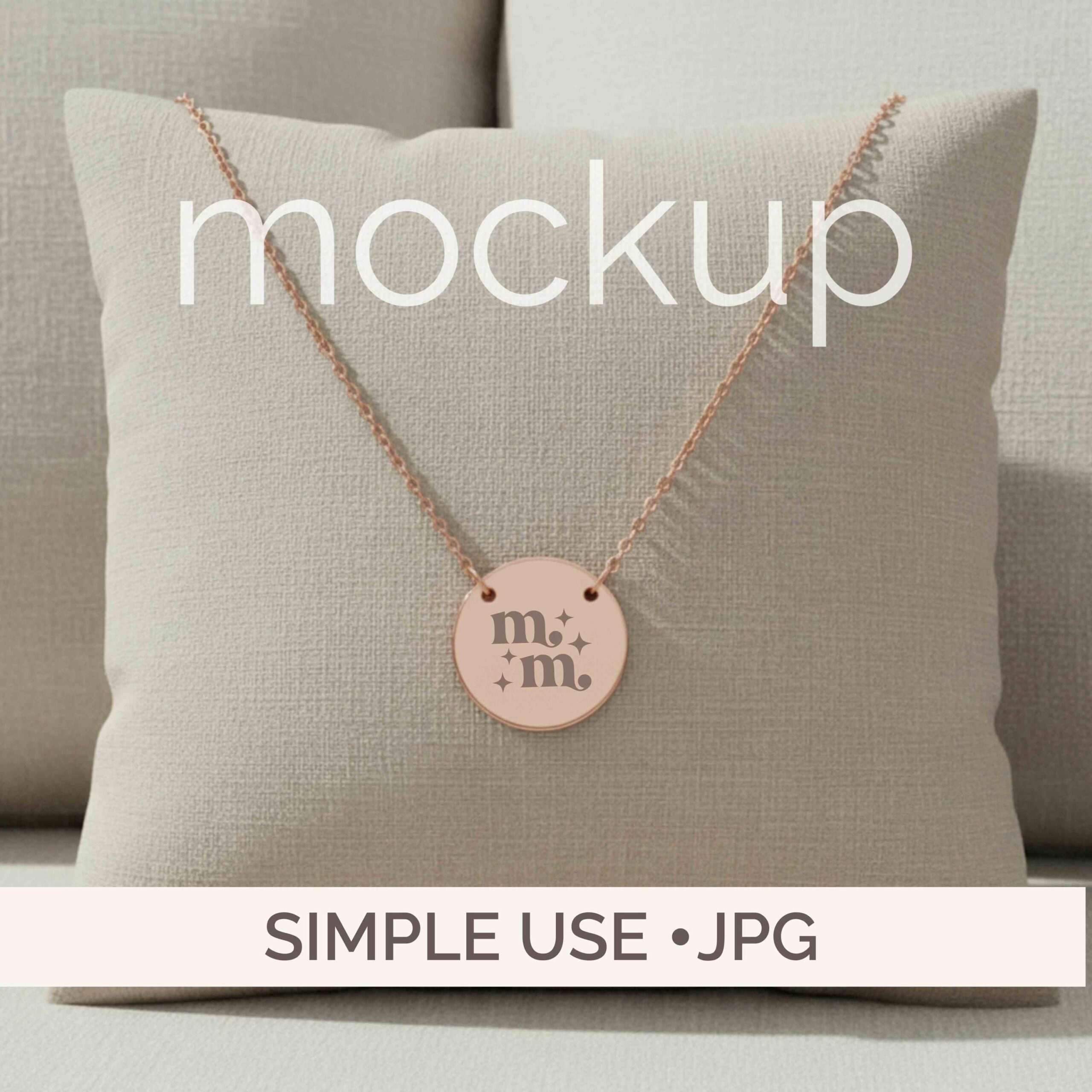 Maquette de collier cercle en or rose à graver (JPG)