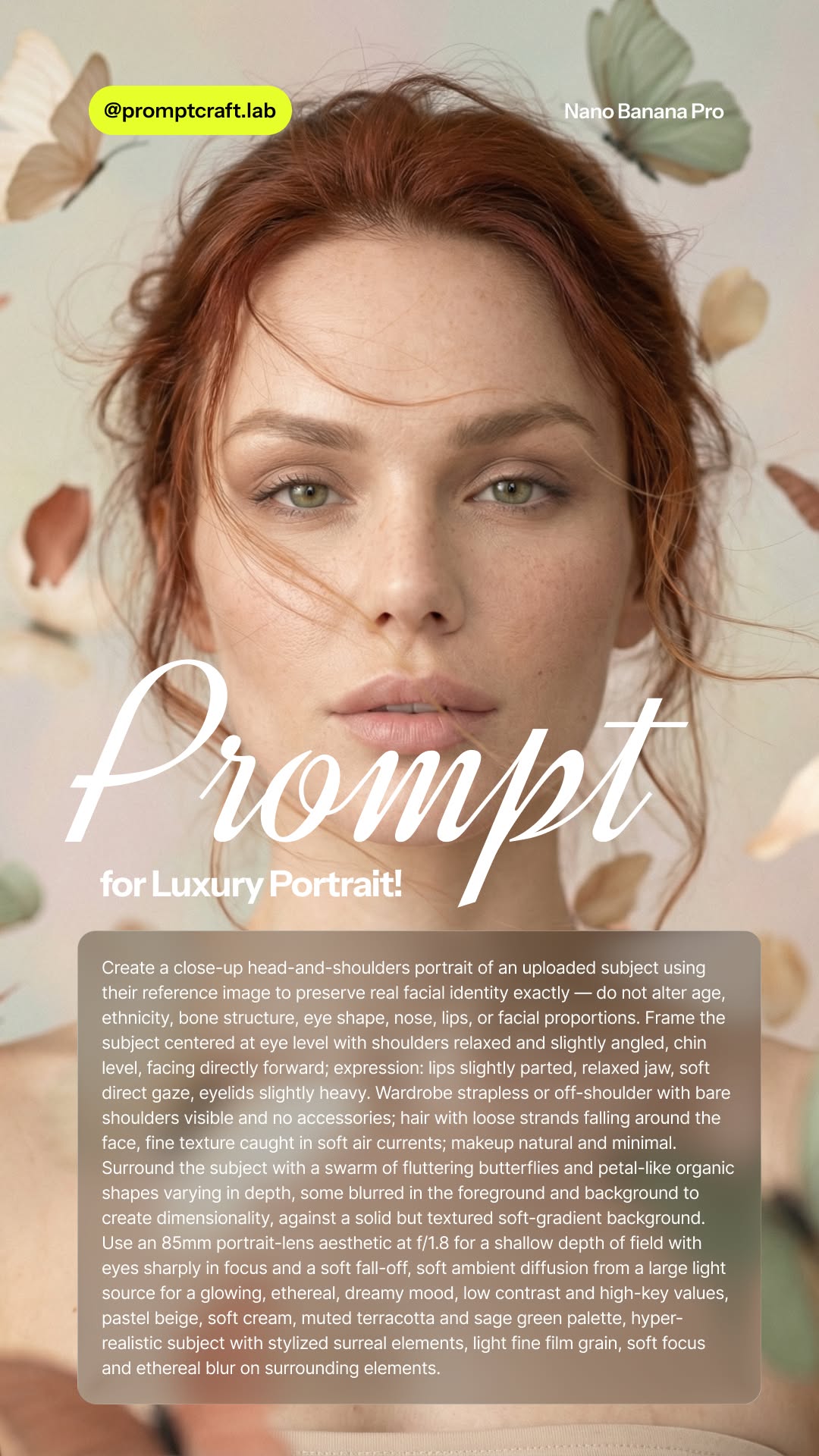 Luxury Portrait Prompt – Soft Editorial Look