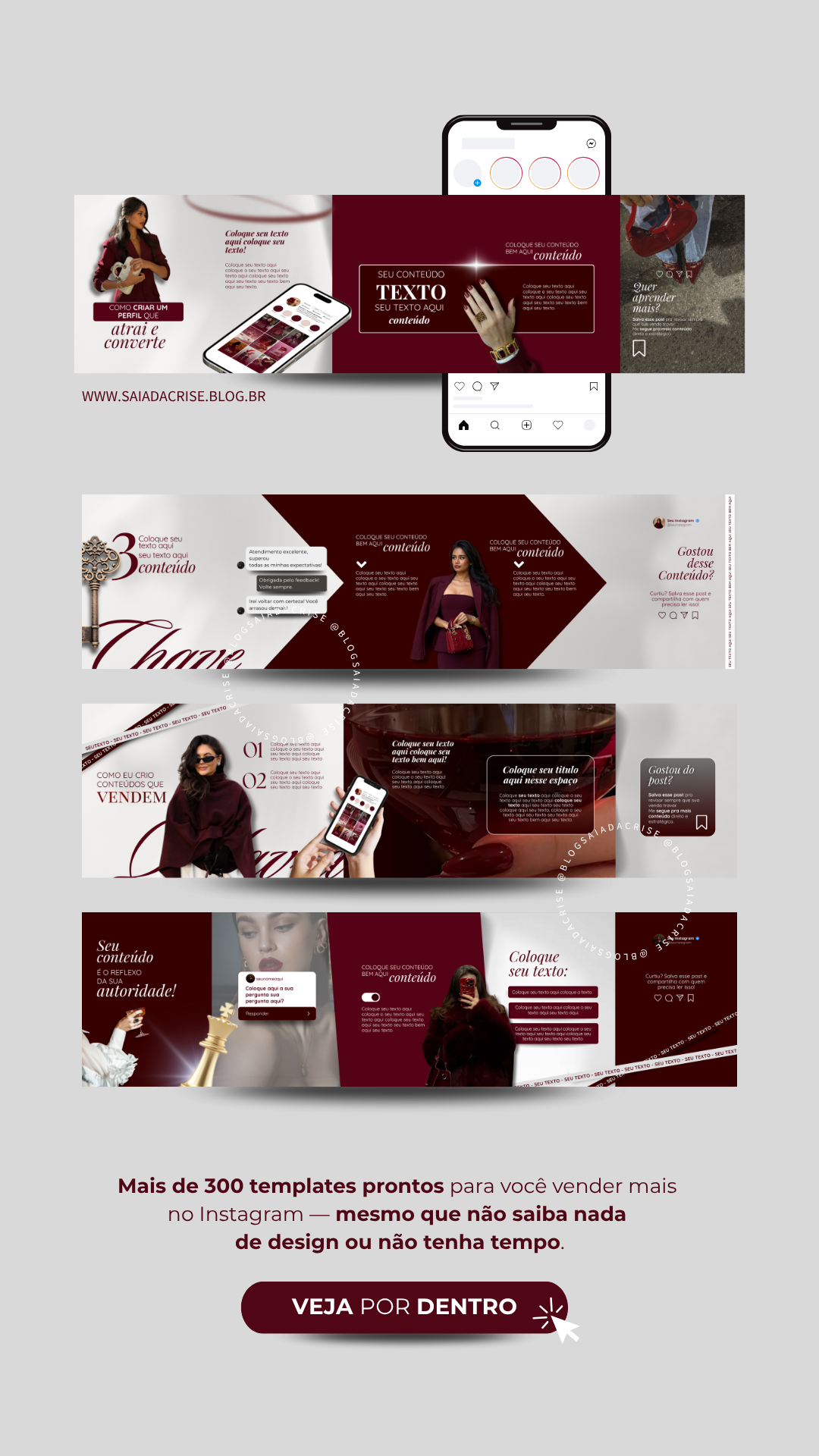 Carousel post | Combo InstaBOX | Blog Saia da Crise