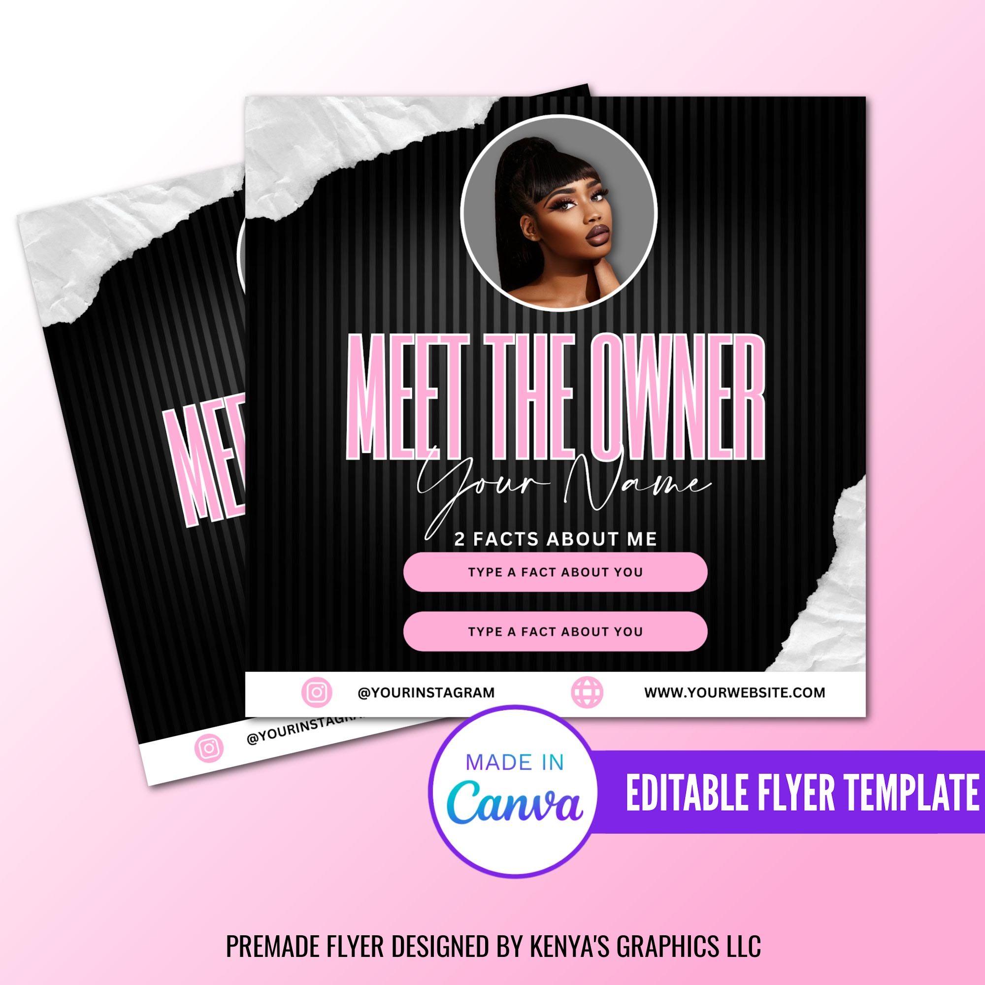 Meet the Owner Flyer, Meet the Ceo Editable Flyer, Instagram Post Flyer