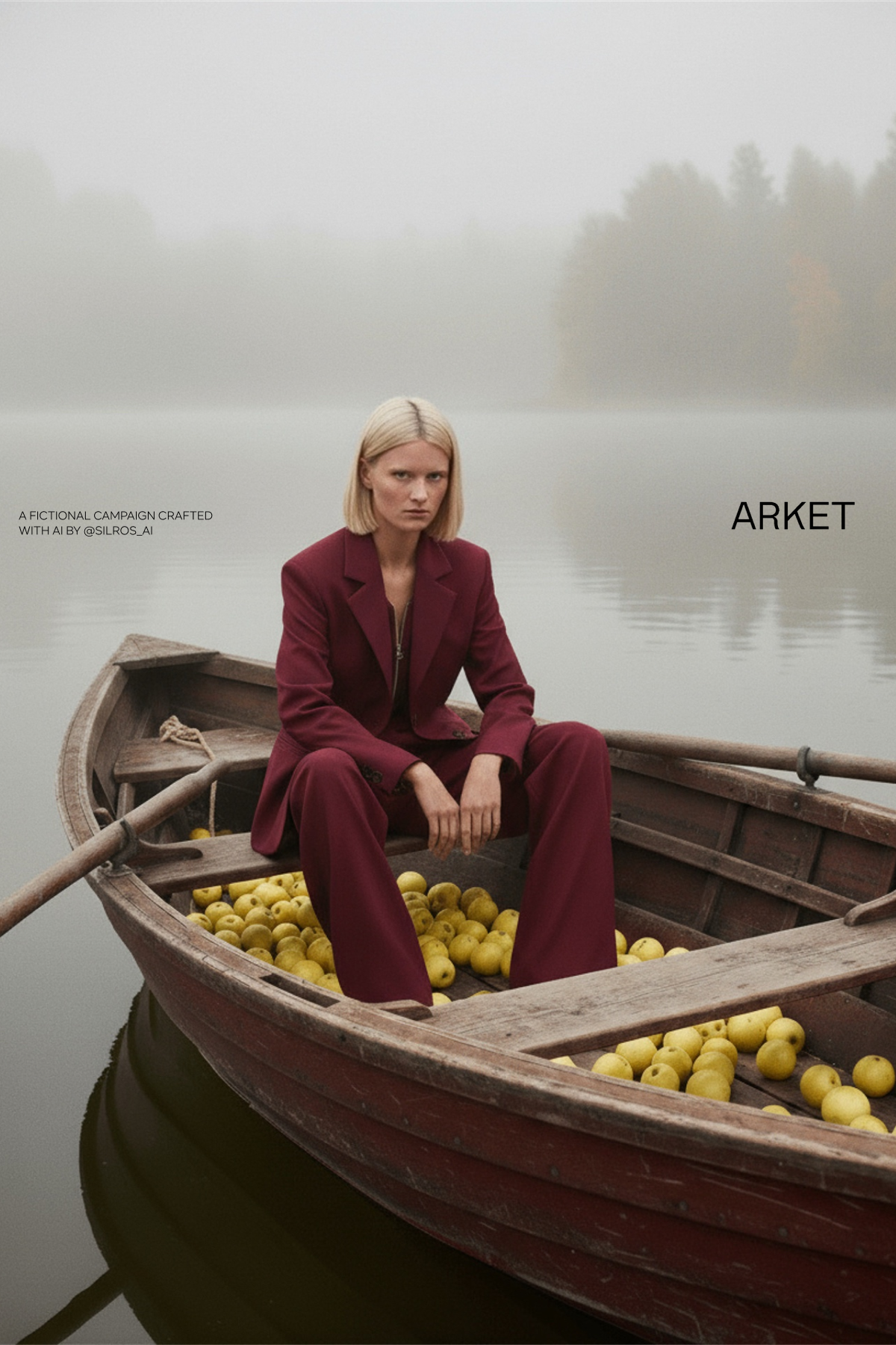 Minimalist Autumn 2025 Campaign – AI Fashion Storytelling in Fog