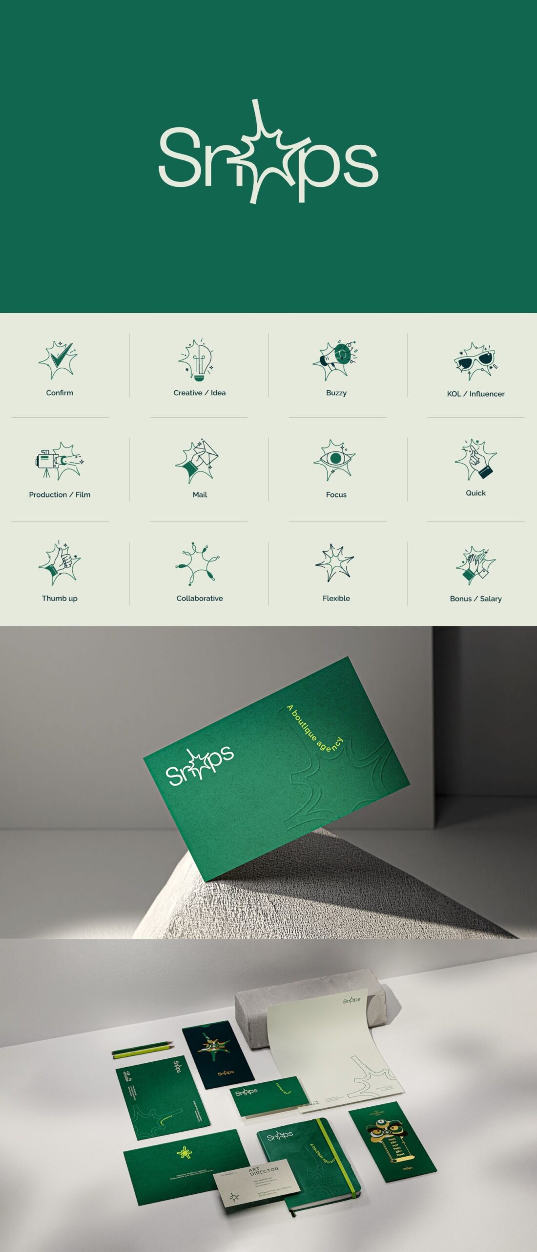 Snaps Boutique Agency Branding by GudLag Creative