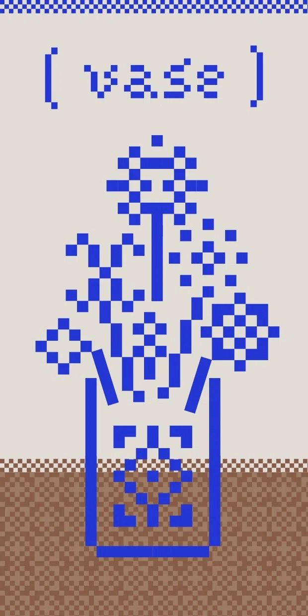 Agathe Millet’s pixel font is based on the traditional crafts of Norwegian embroidery