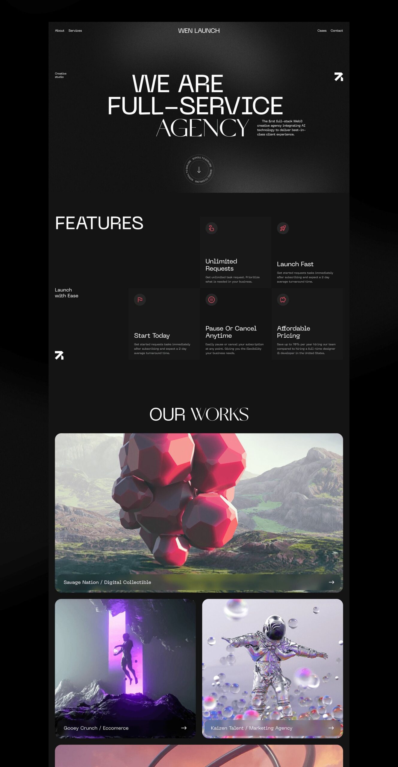 Wen Launch. Full Services Agency | Website | UX/UI