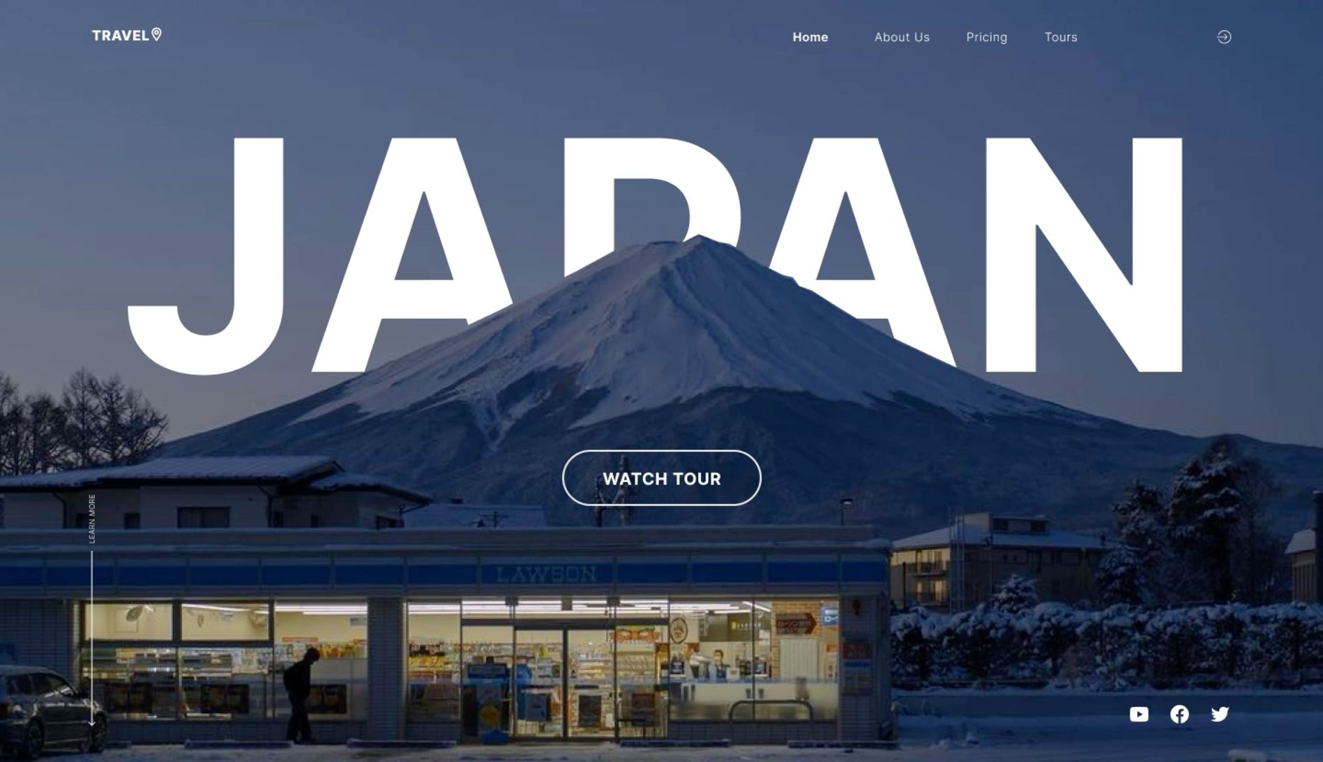 Дизайн-концепт, первая страница сайта