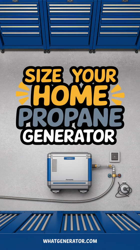 How To Size A Propane Generator For Home Needs