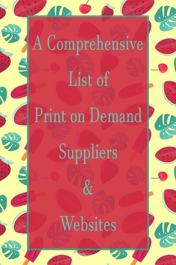 sticker business at home | The Ultimate List of Print on Demand Suppliers & Websites � Lyfepyle
