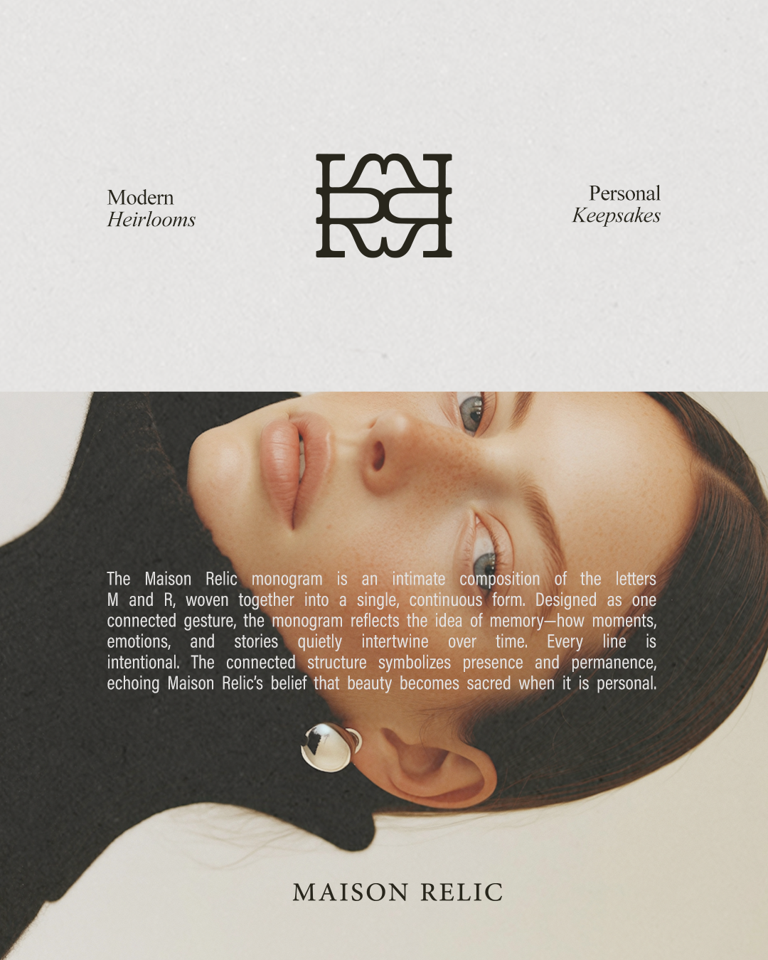 Brand identity for Maison Relic – House of Keepsakes.