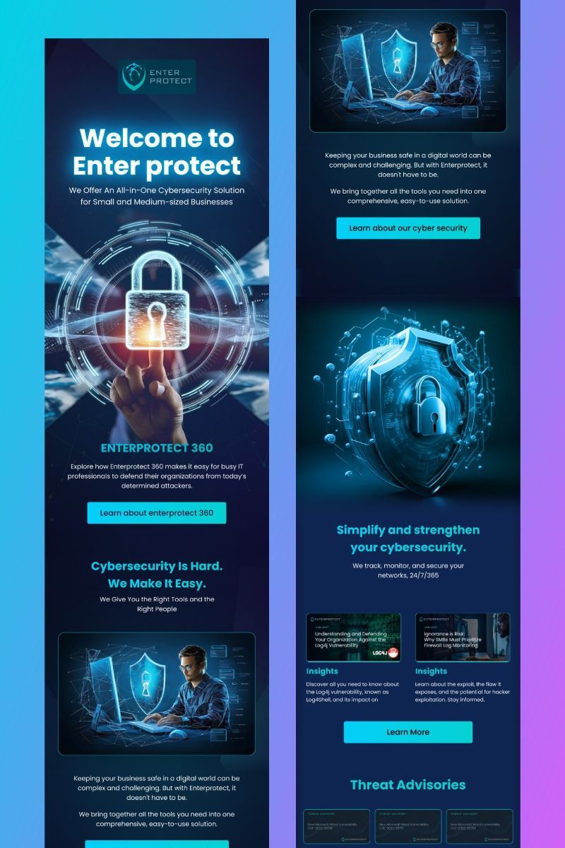 Cyber security email design