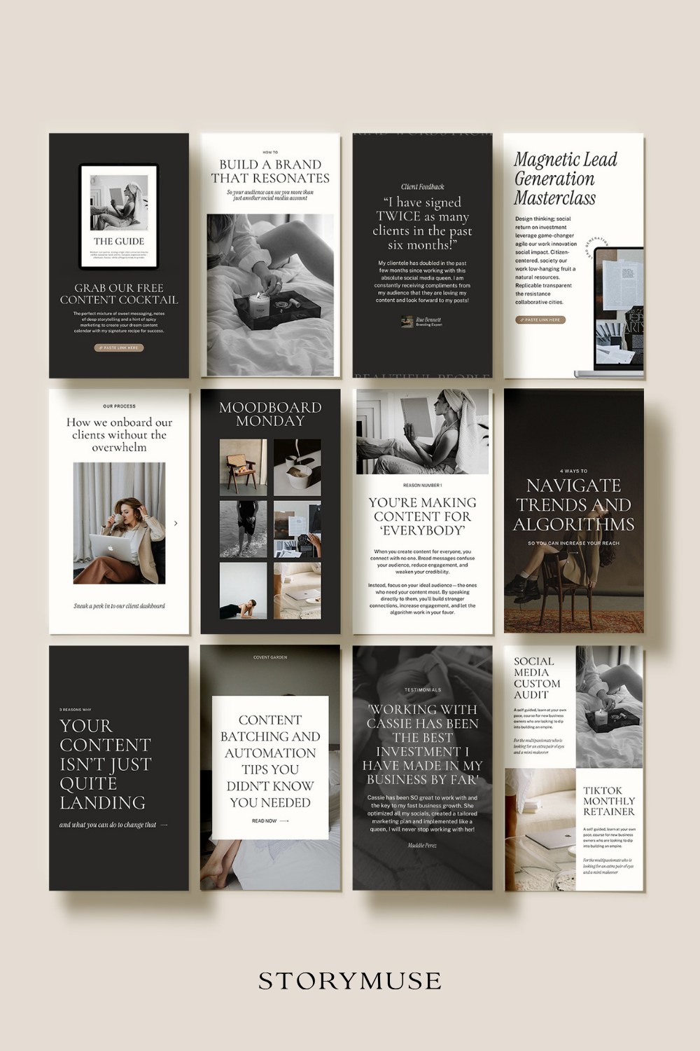 Luxury Canva Social Media Templates For Instagram Story And Pinterest Pins