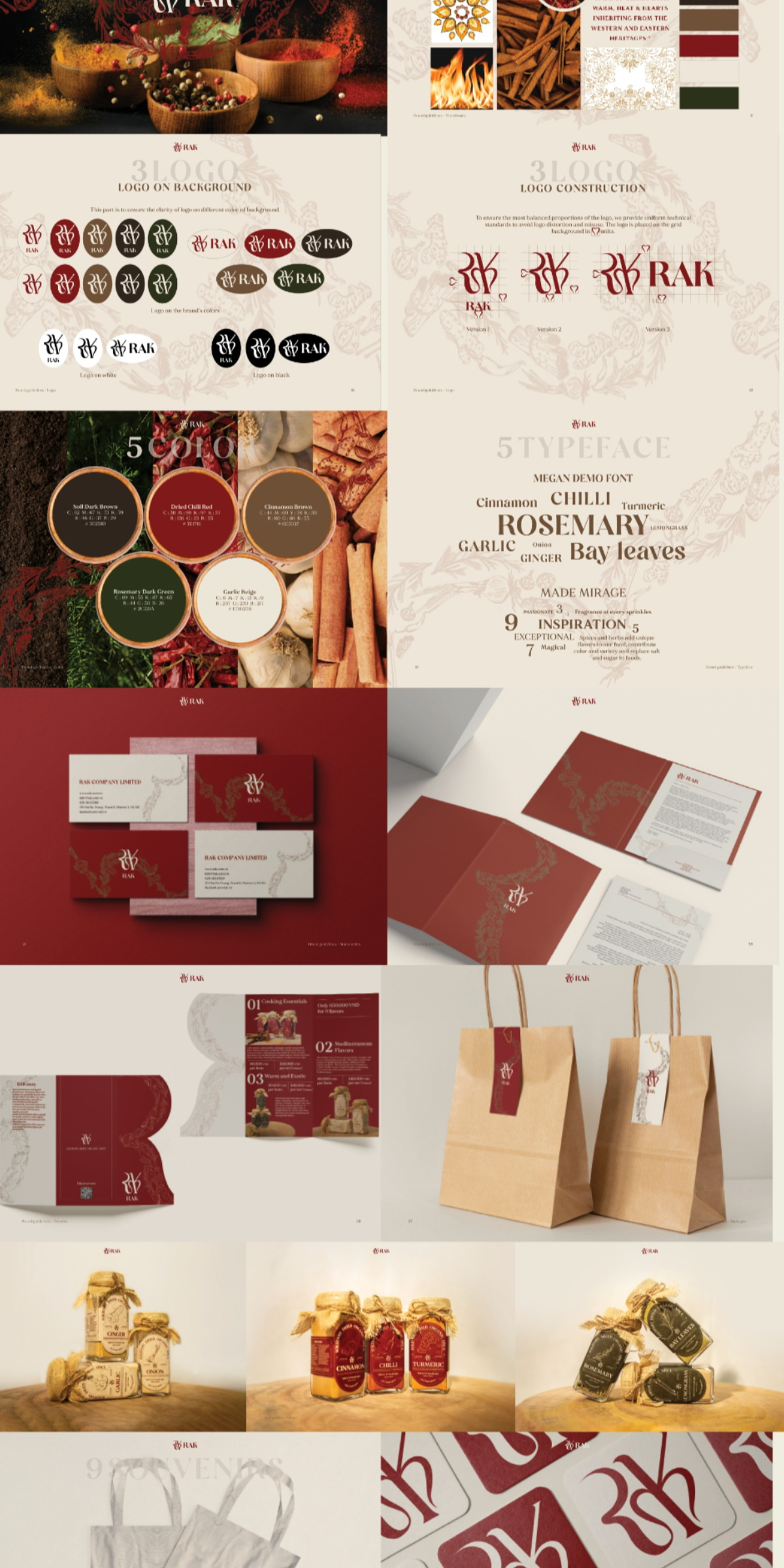 RAK – Brand guidelines – Organic spices
