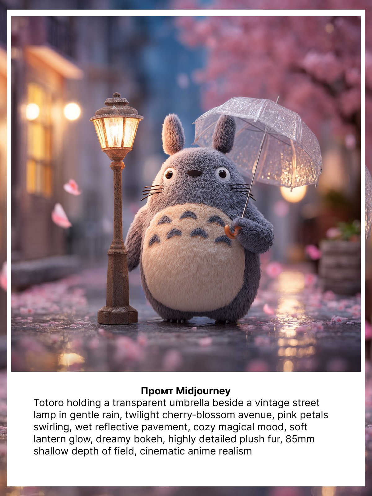 Totoro holding
