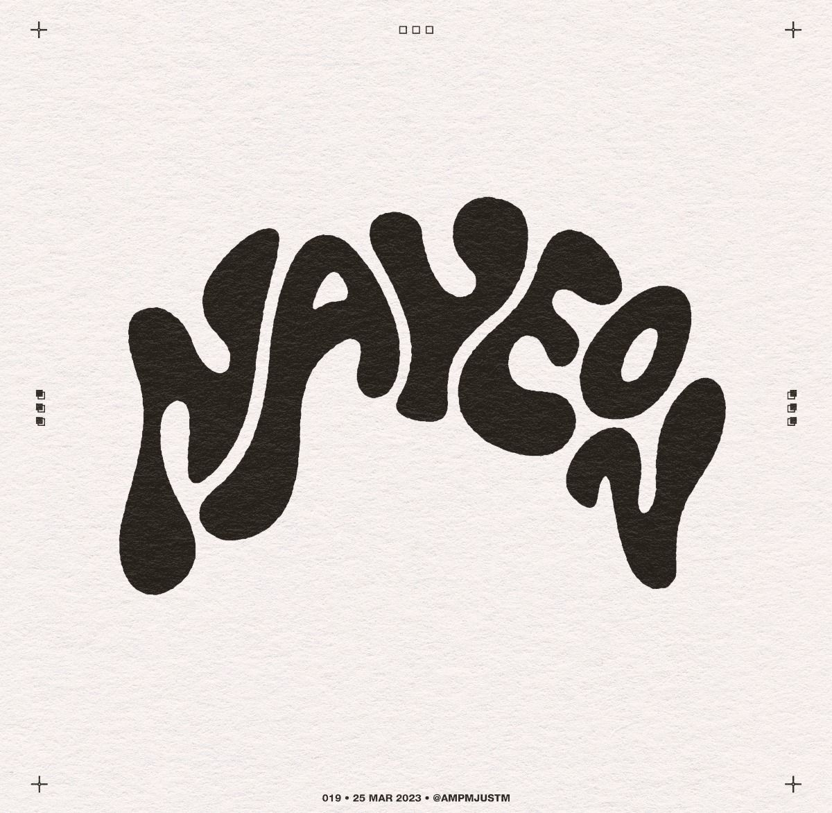 ✍️ Typography lettering Nayeon. 019.