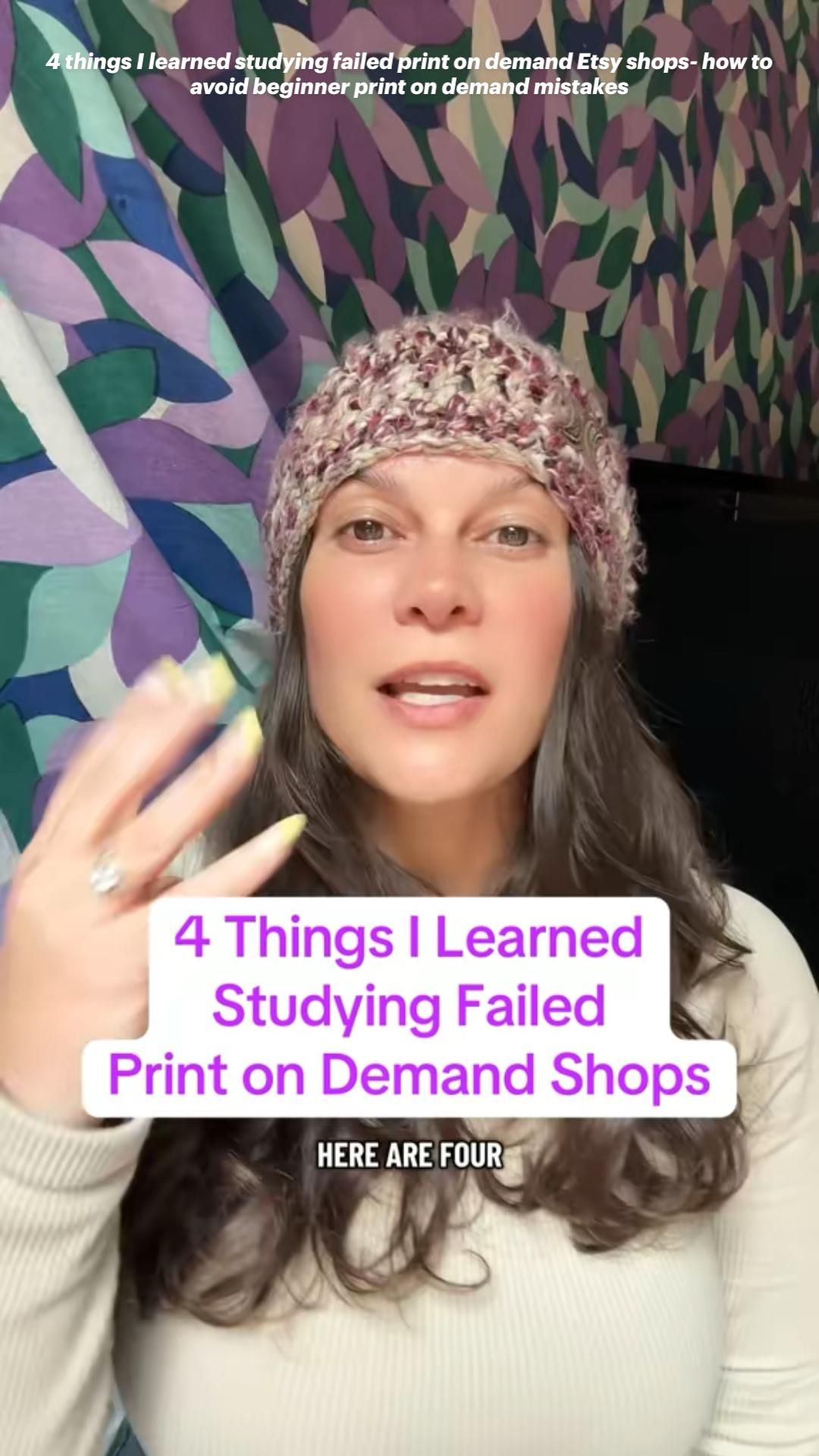 4 things I learned studying failed print on demand businesses selling on Etsy- POD and Etsy tips
