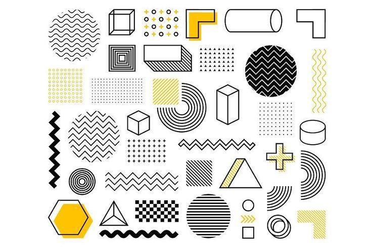 Vintage Geometric Shapes Bundle for Business Graphic Design