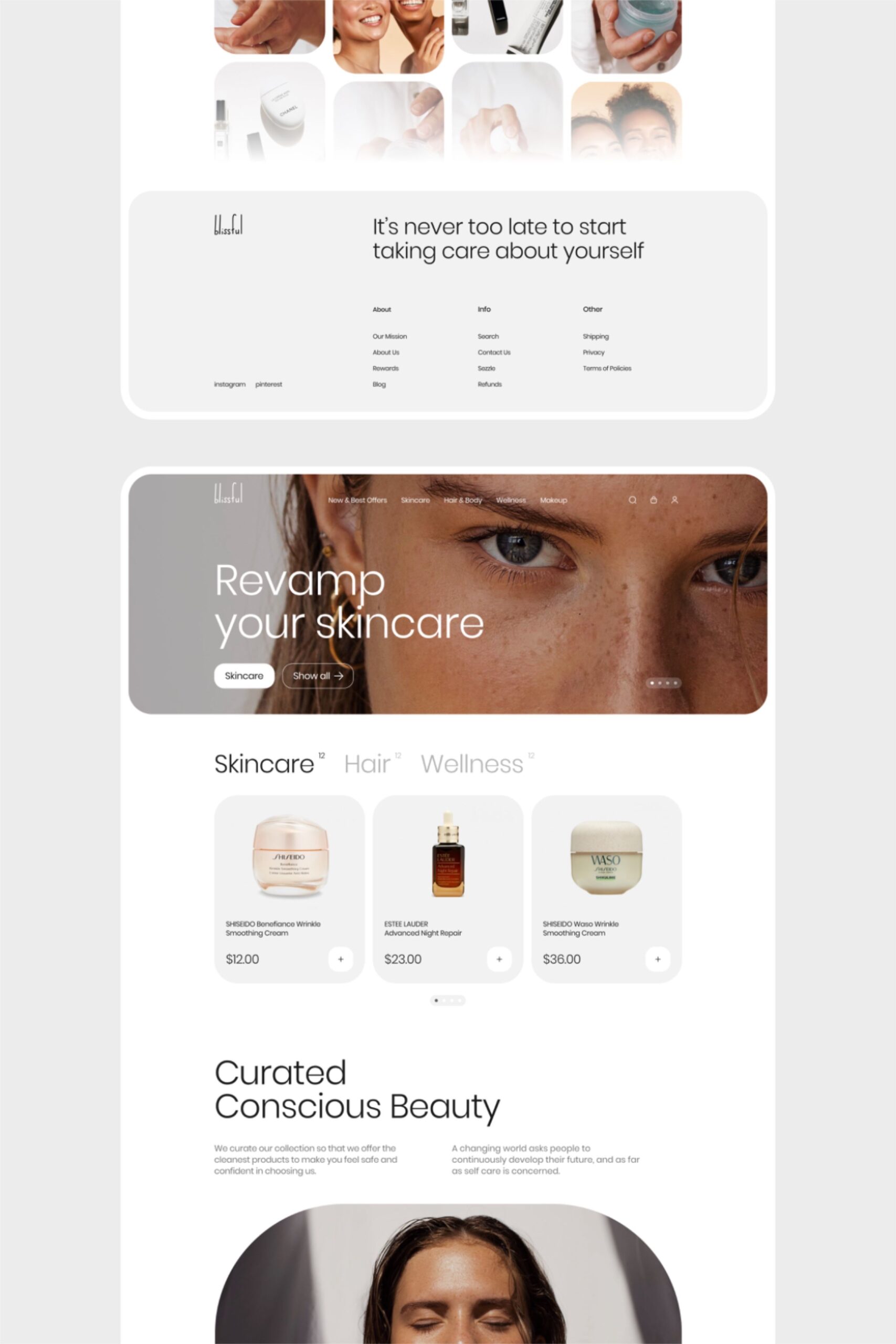 Blissful – E-commerce Online Store for Premium Organic Skincare & Holistic