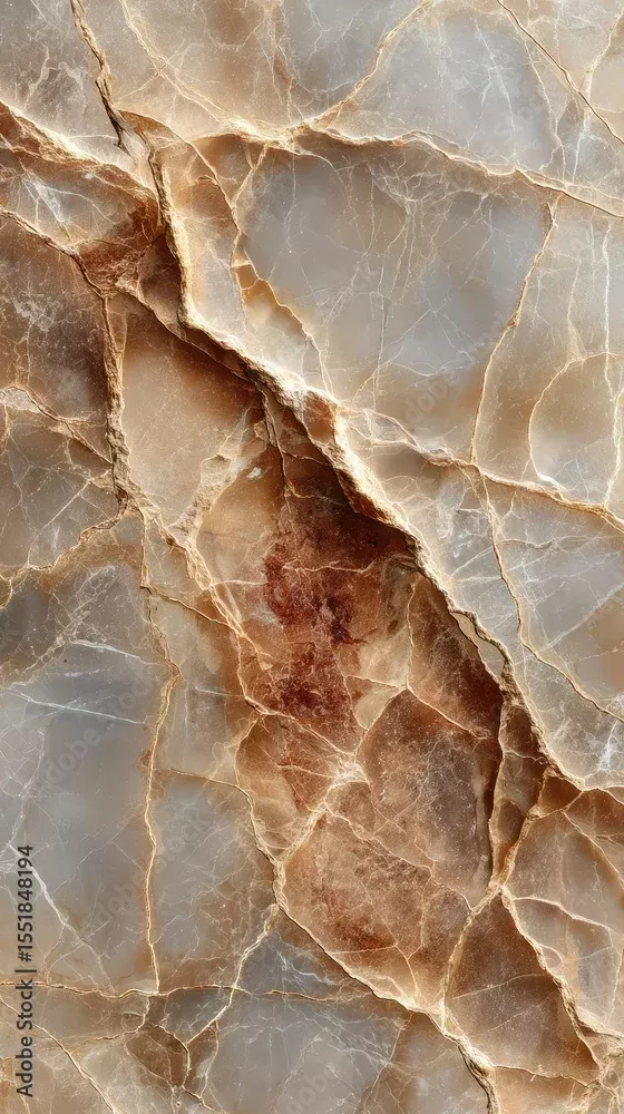 Stock-Foto „Natural stone surface with intricate patterns and warm tones found in a geological formation“ | Adobe Stock