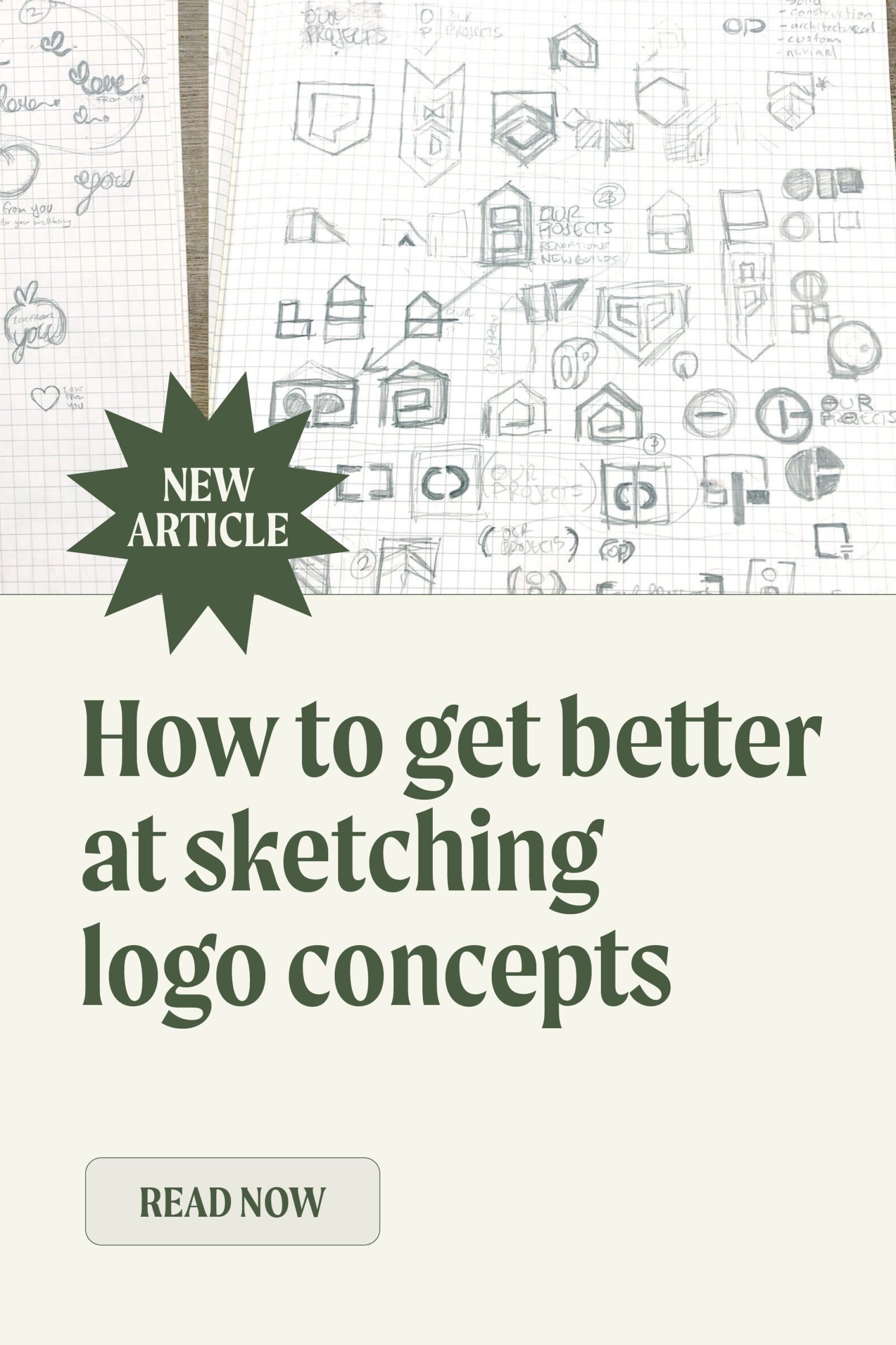 How to get better at sketching logo concepts