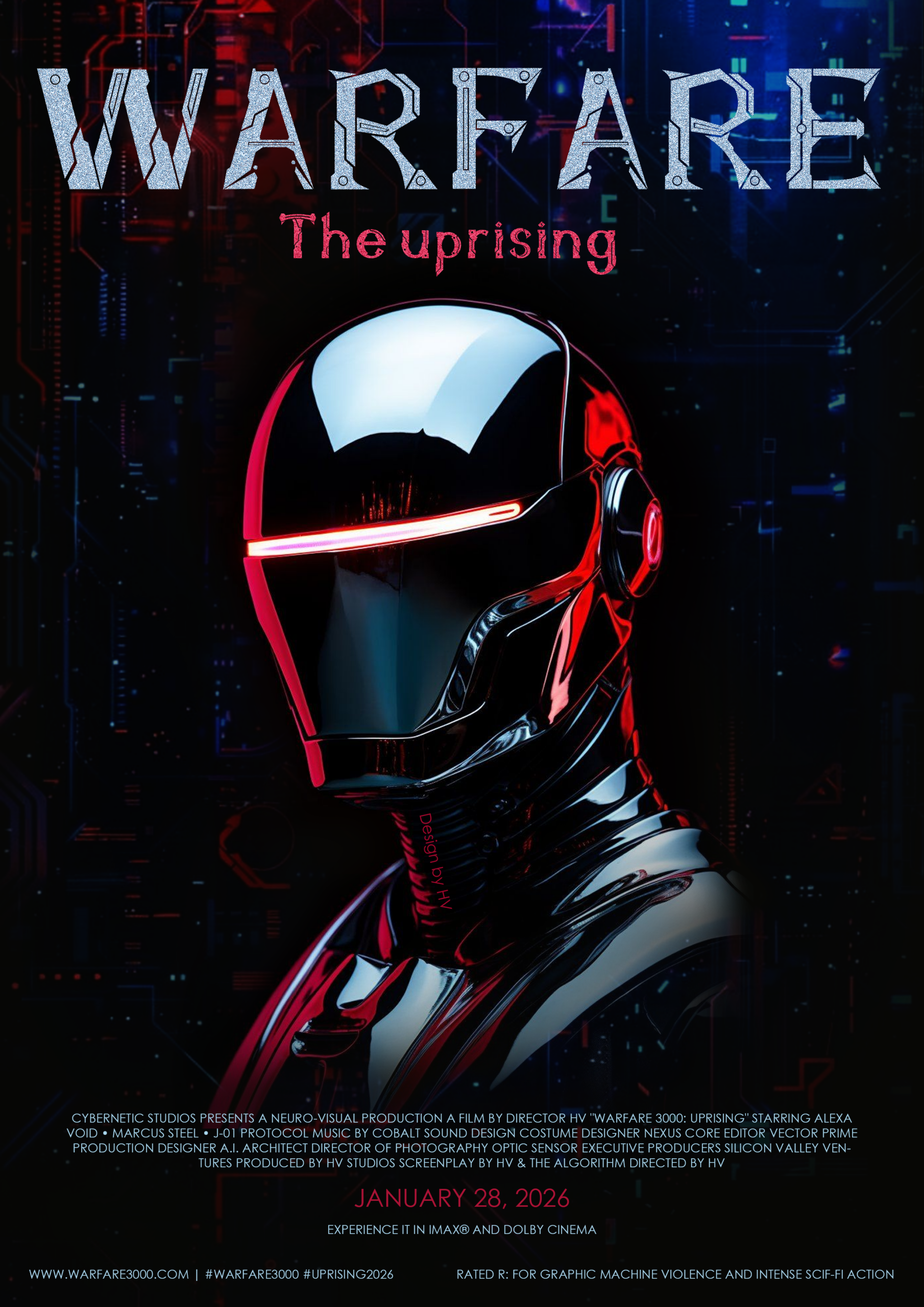 Film Poster inspired by AI, Modernity, Technology – Design by RyanHV