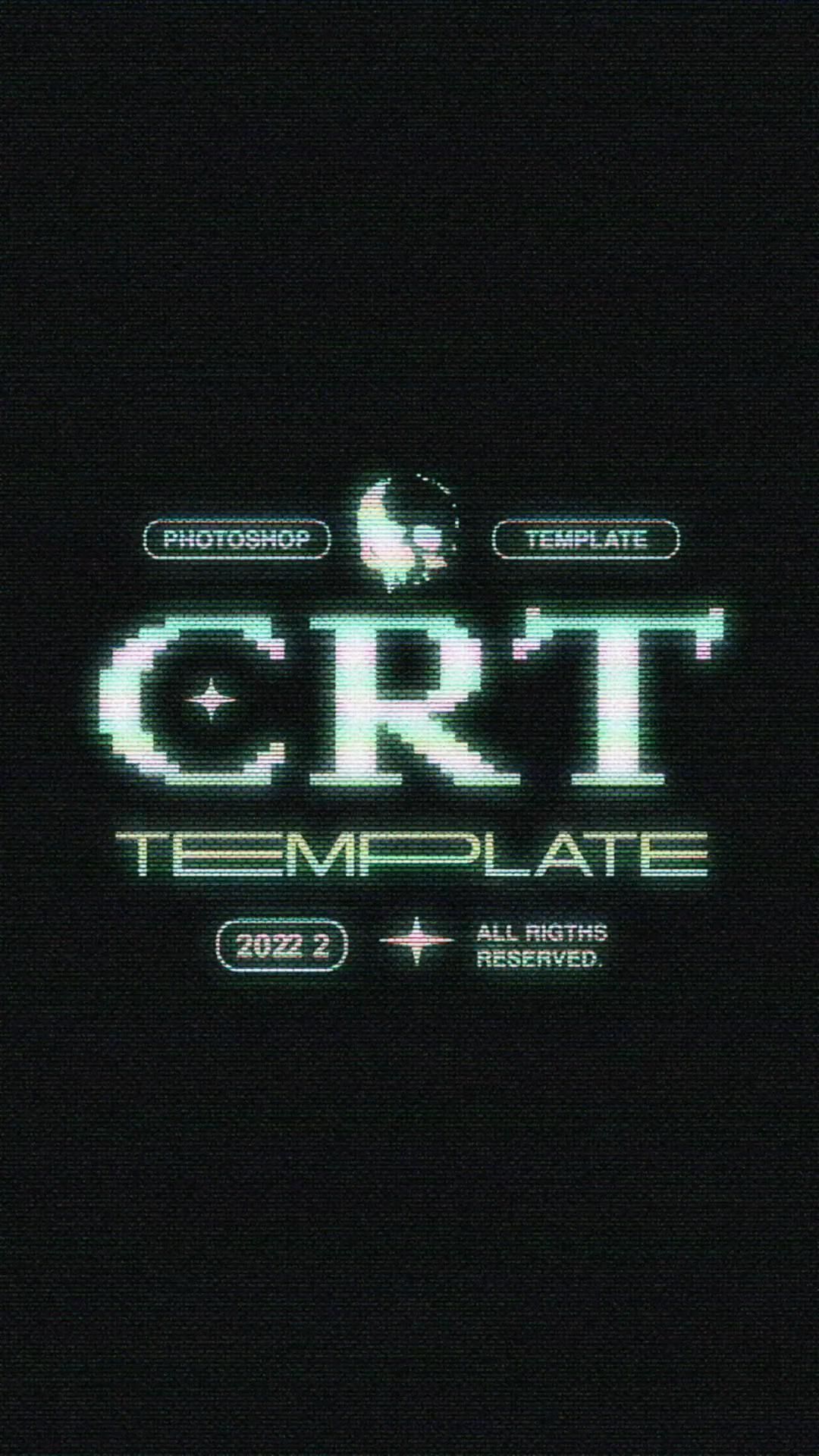 CRT PHOTOSHOP TEMPLATE | DESIGN SYNDROME | graphic design assets
