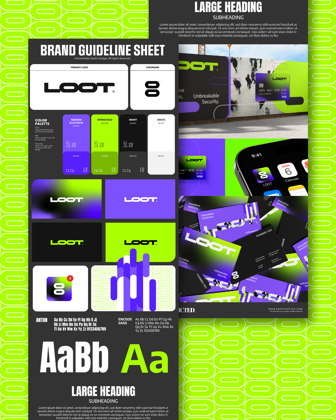 Loot Payment Solutions Brand Identity | Premium Fintech Branding