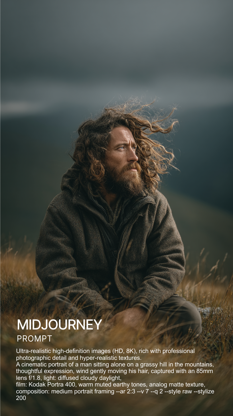 МУЖЧИНА | PROMPT |  ПРОМТ МИДЖОРНИ | НЕЙРОВИЗУАЛ | MIDJOURNEY