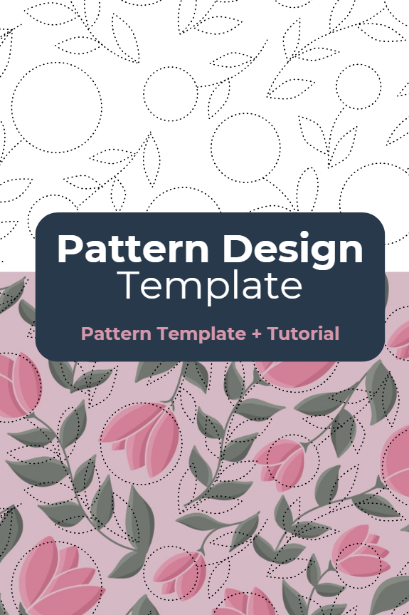 Seamless pattern design template | Floral Pattern Guide | SVG PNG