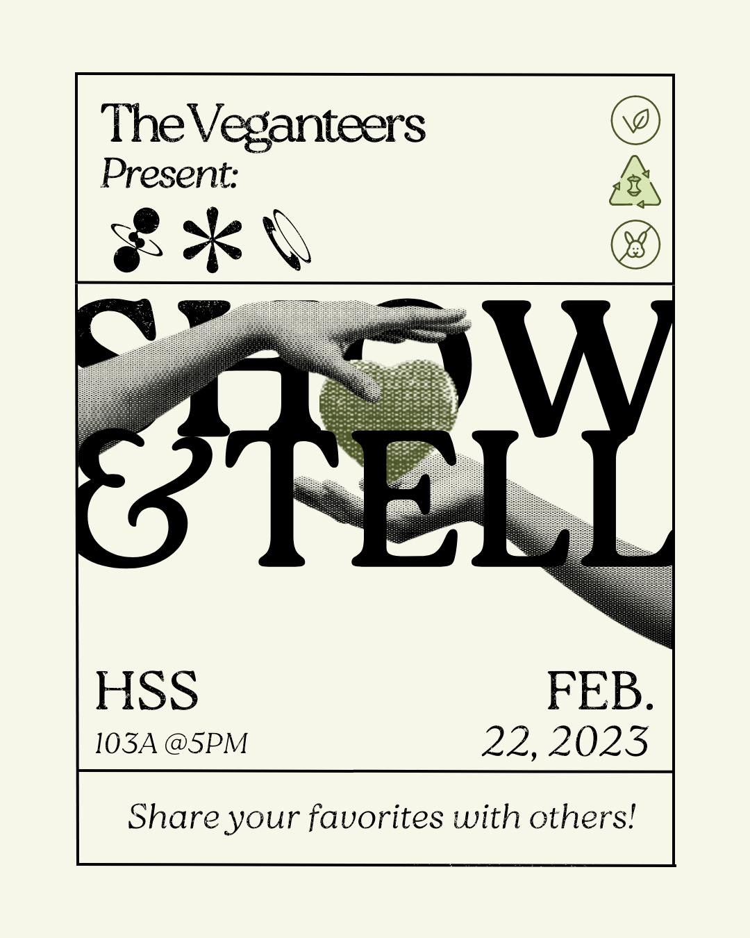 Show & Tell Event Graphic