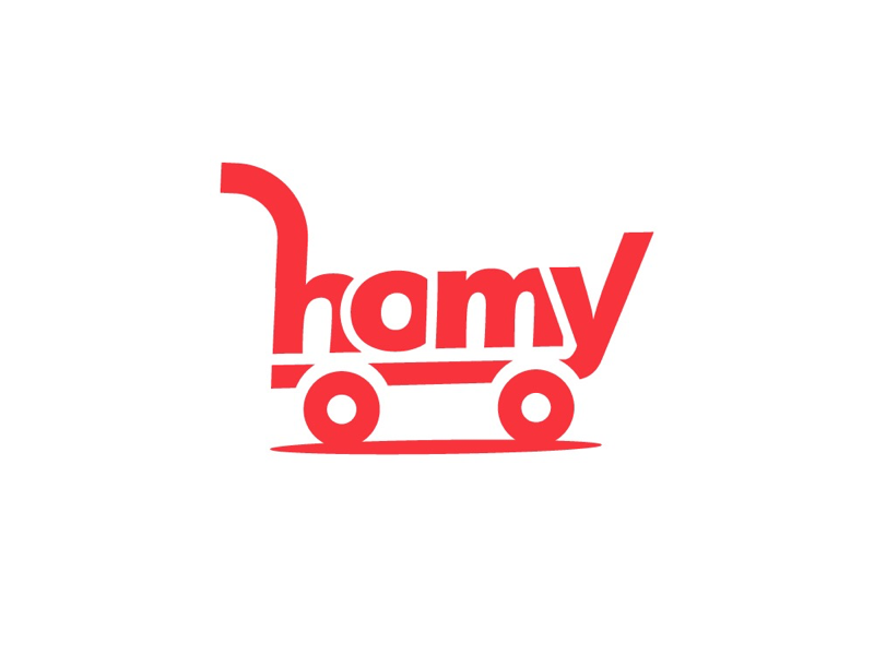 Homy Market shopping cart Logo