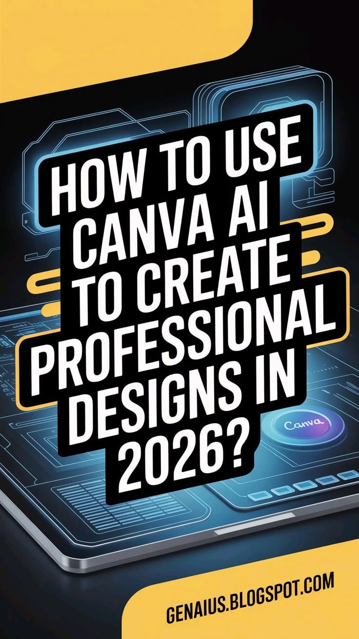 How to Use Canva AI to Create Professional Designs in 2026  Free Beginner Guide.