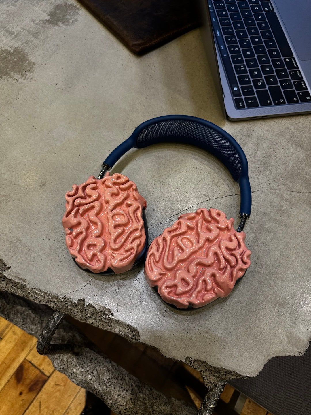 3D Printed Airpods Max ‘brain’ Headphone Case : Chrome, Gold, Silver Cover, Brain Fold – Etsy