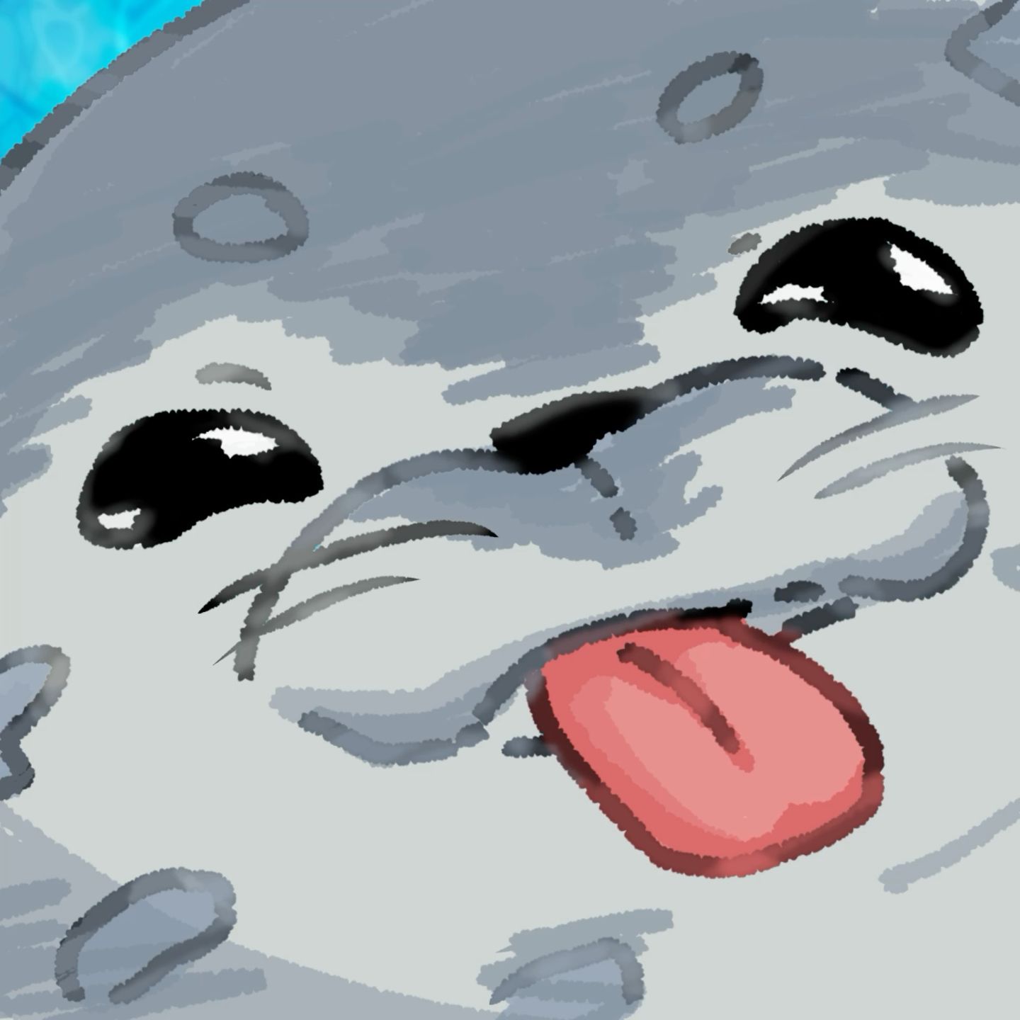 Silly Seal Digital Art Cute